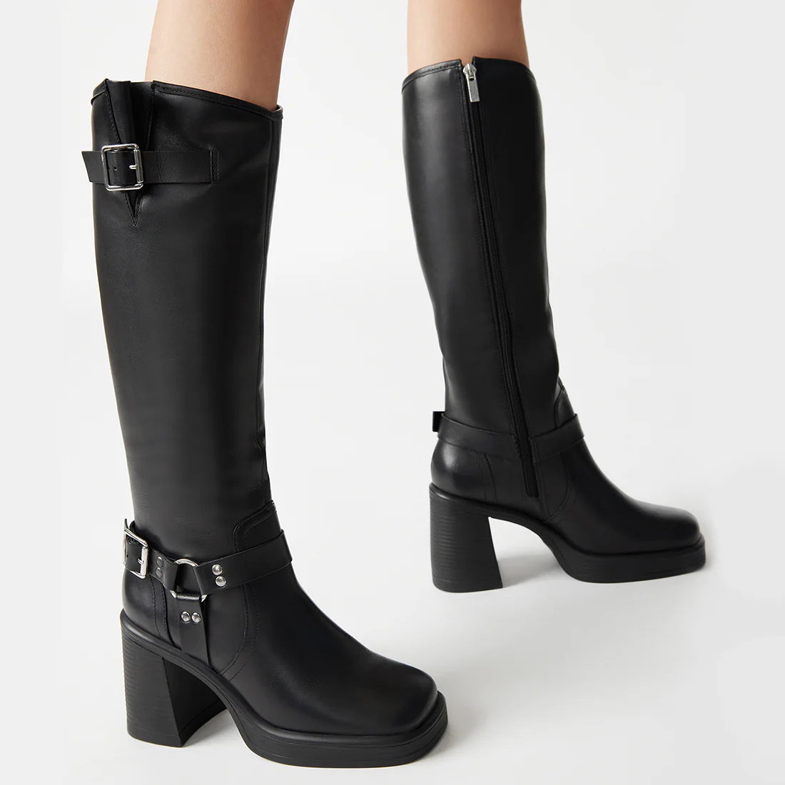 FRANCINE BLACK LEATHER