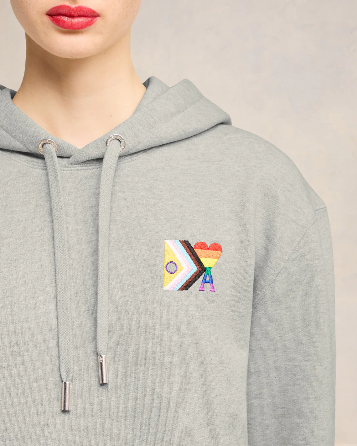 Rainbow Ami de Coeur Classic Fit Hoodie