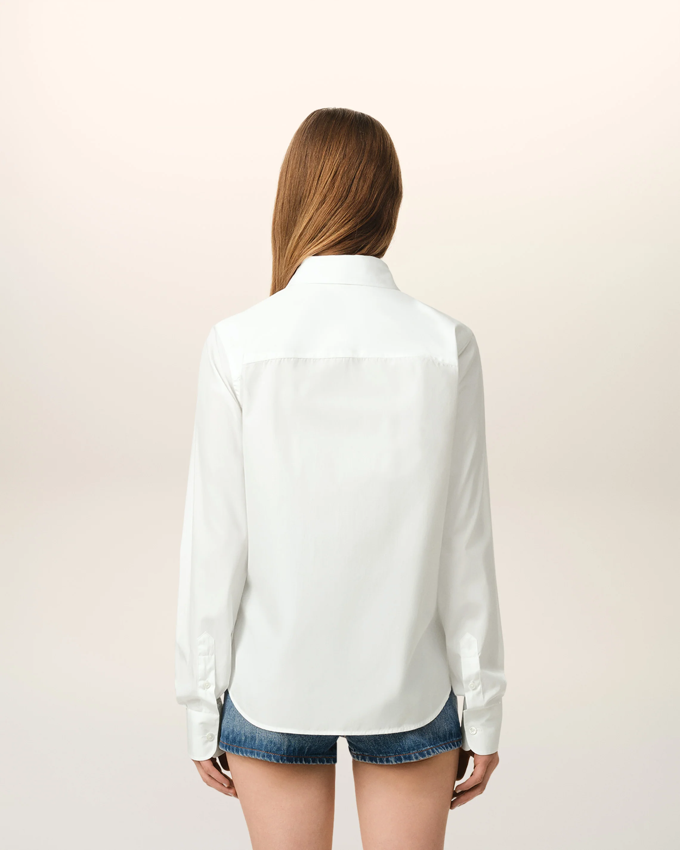 White Cotton Ami de Coeur Classic Shirt