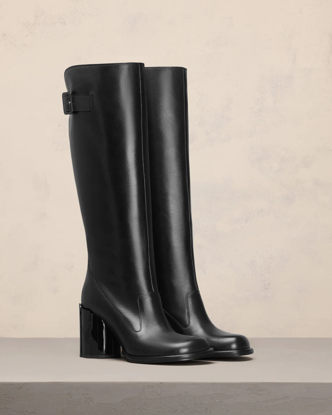 Anatomical Toe Buckled Boots