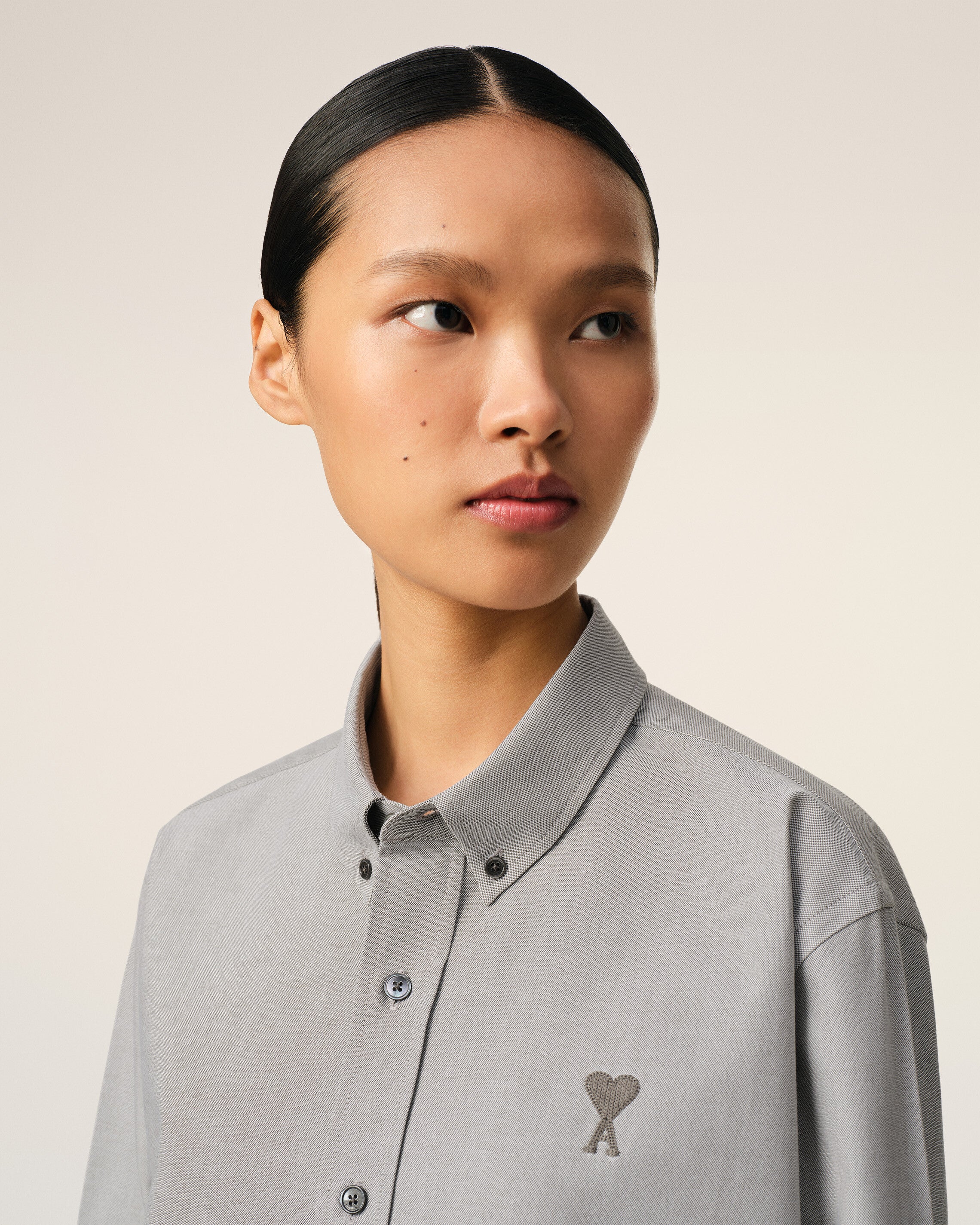 Green Cotton Button-Down Ami de Cœur Shirt