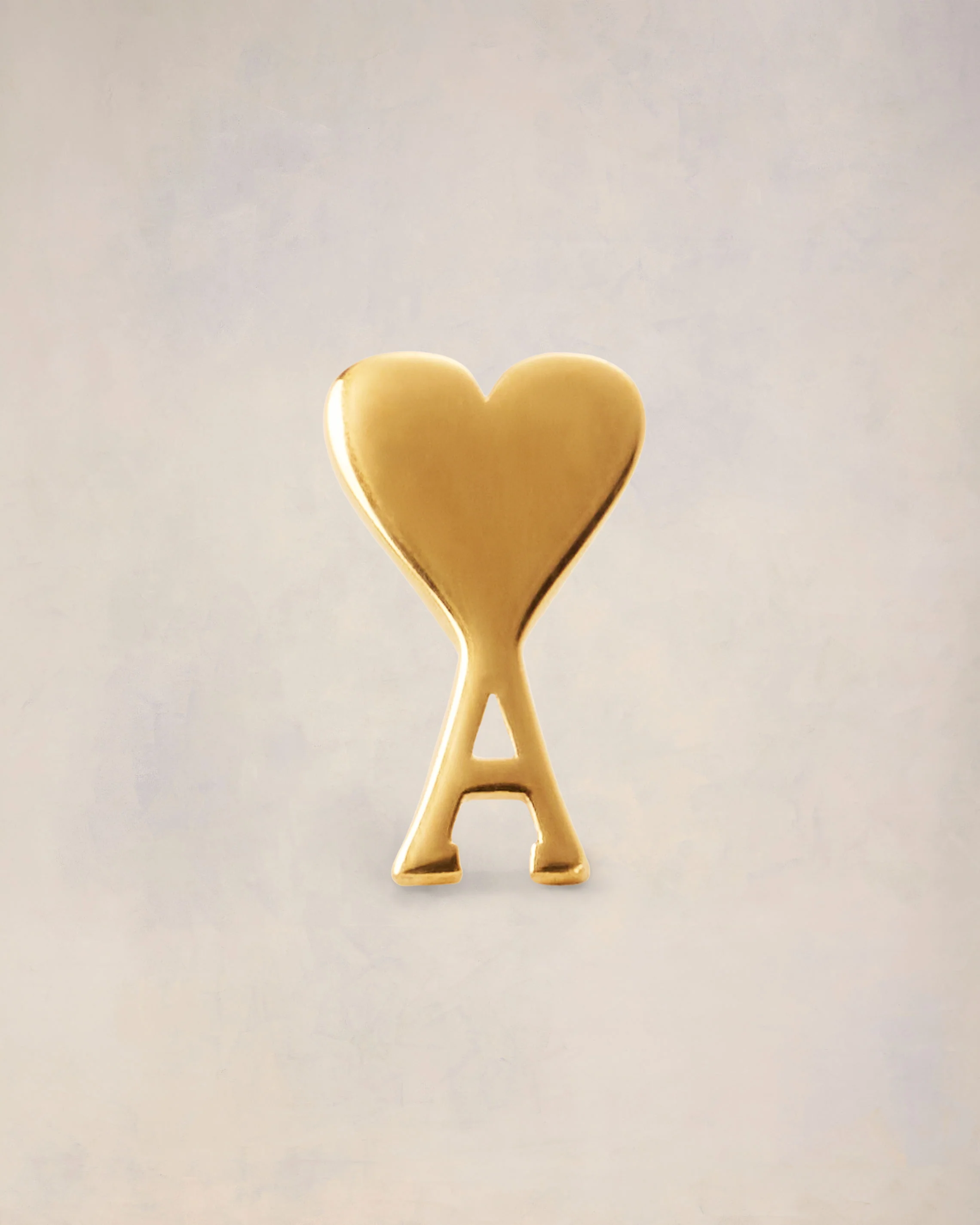 Gold Brass Ami de Coeur Studs