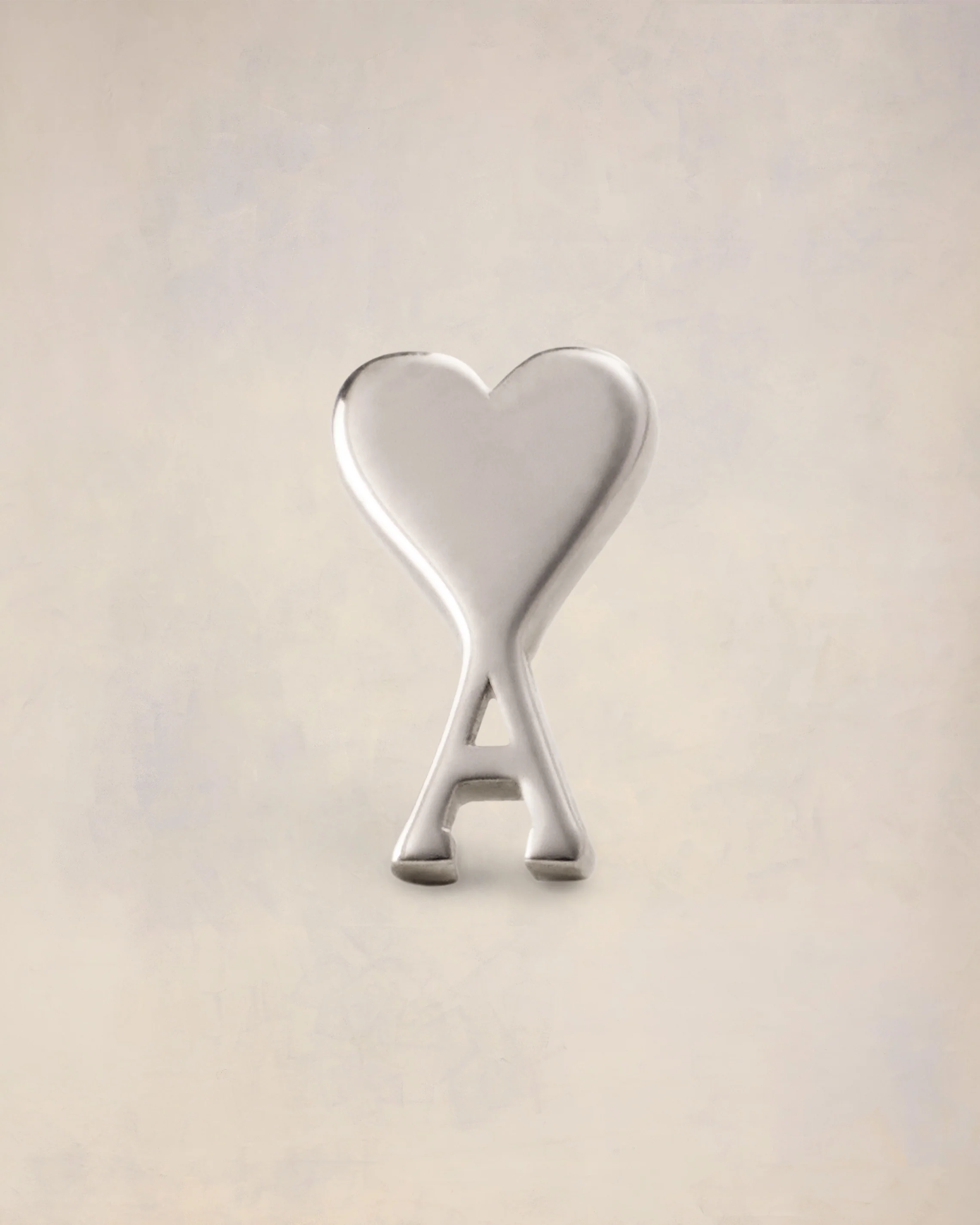 Silver Brass Ami de Coeur Studs