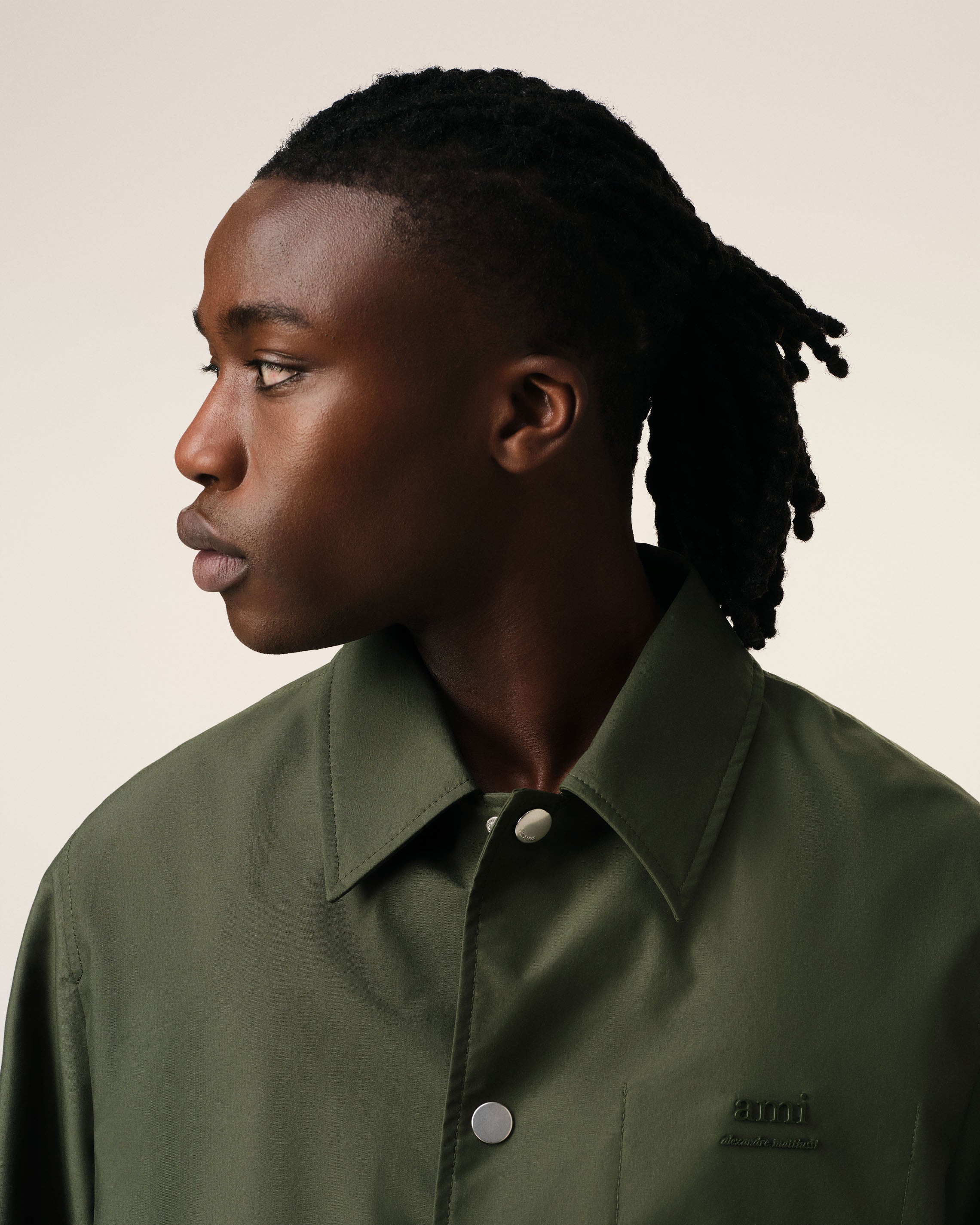 Green Buttoned Jacket