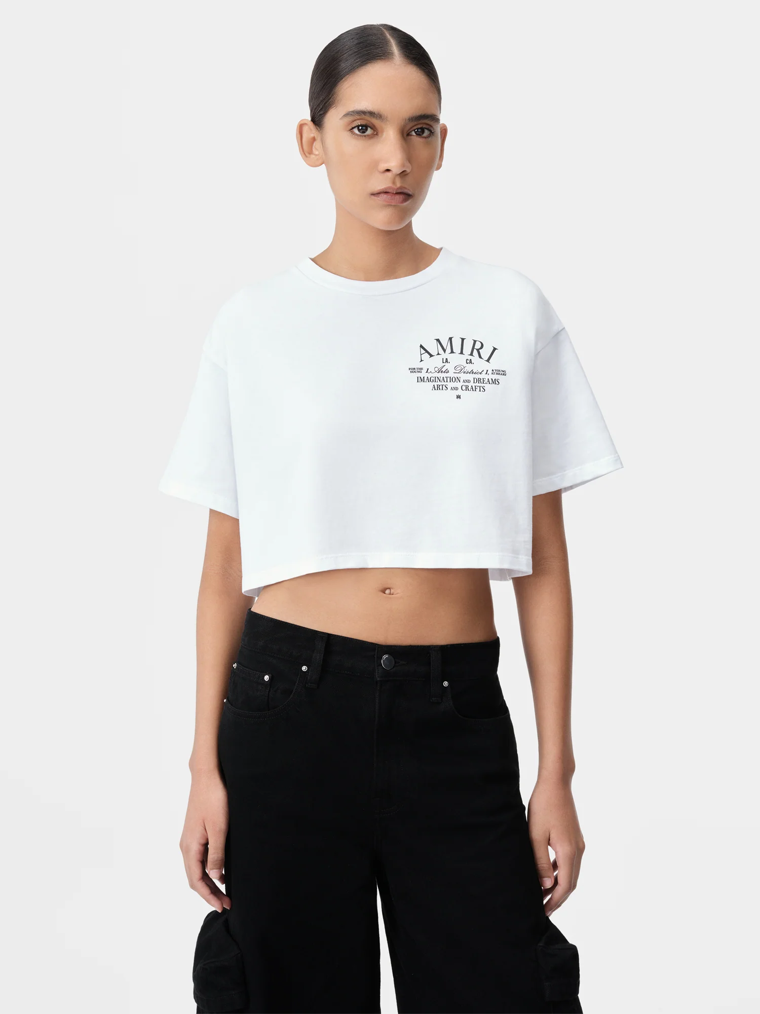 WOMEN - WOMEN'S ARTS DISTRICT CROPPED TEE - White