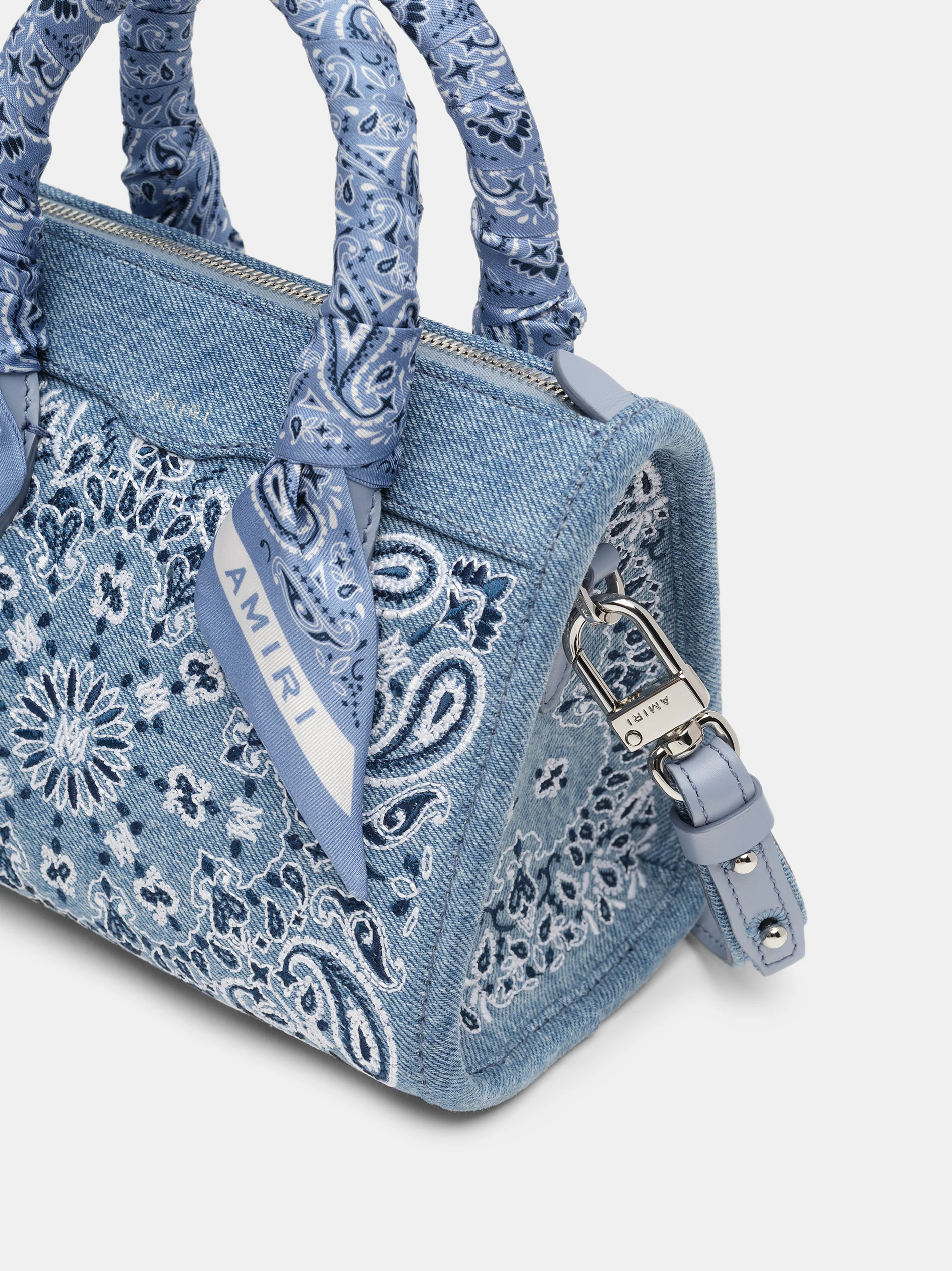 WOMEN -  BANDANA MICRO TRIANGLE BAG - True Blue