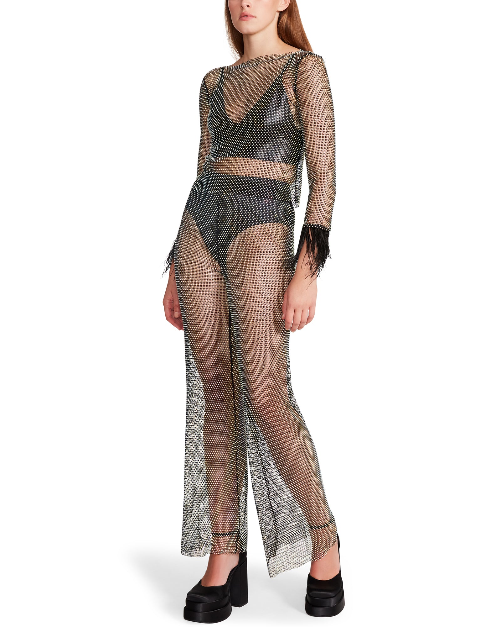 CHARLIZE TOP BLACK MULTI