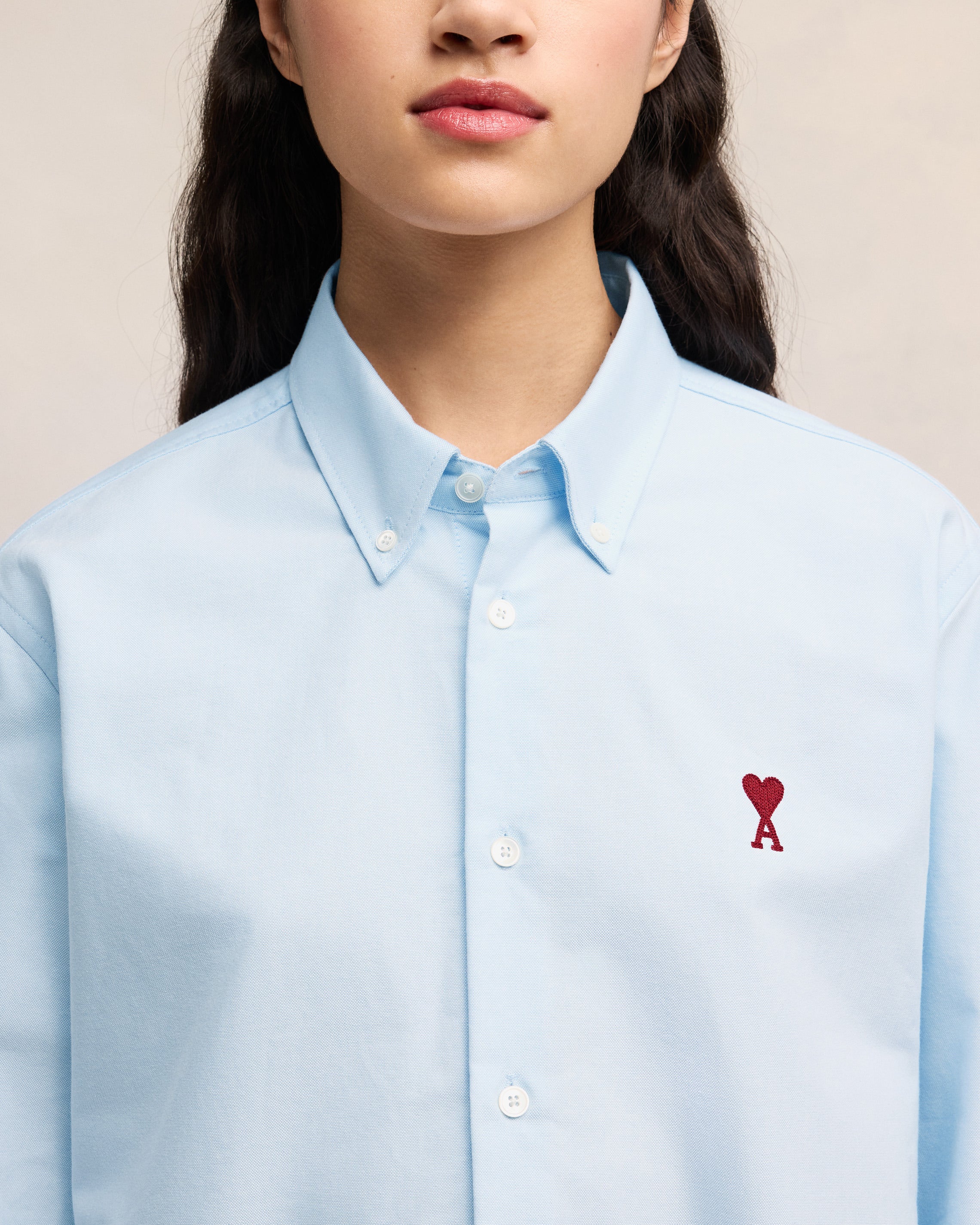 Blue Cotton Button-Down Ami de Coeur Shirt