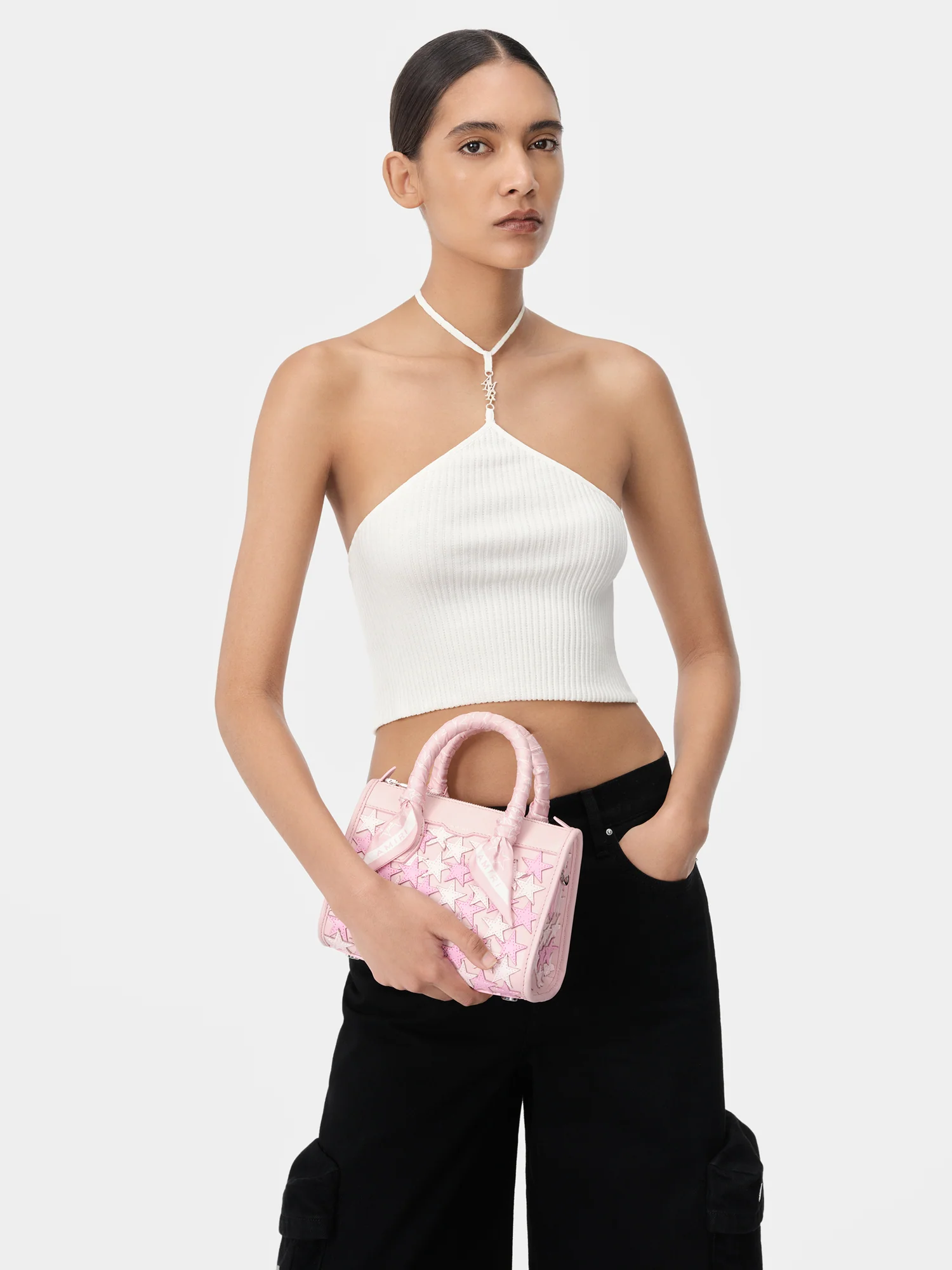 WOMEN - STARS MICRO TRIANGLE BAG - Pink