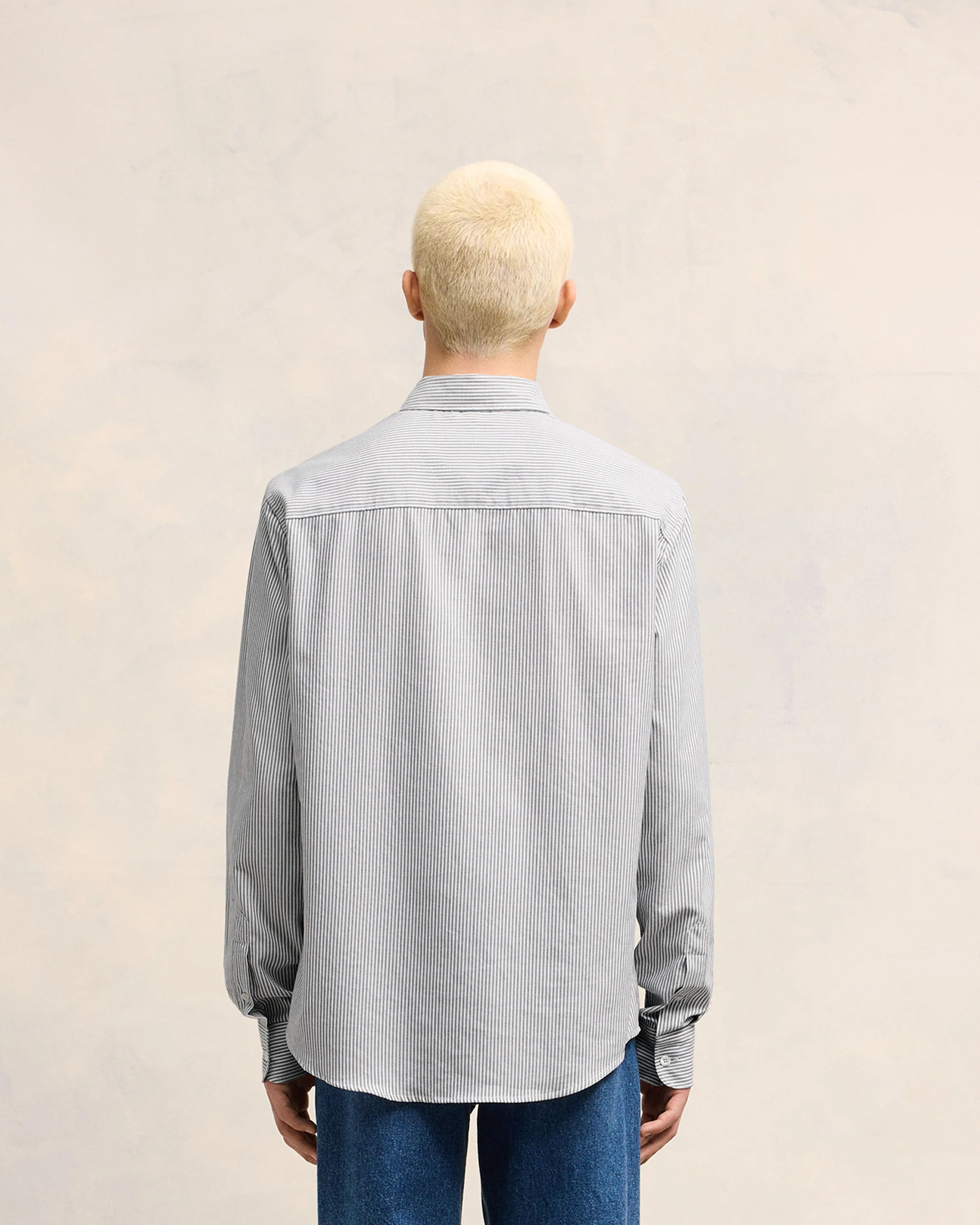 Black Cotton Button-Down Ami de Coeur Shirt