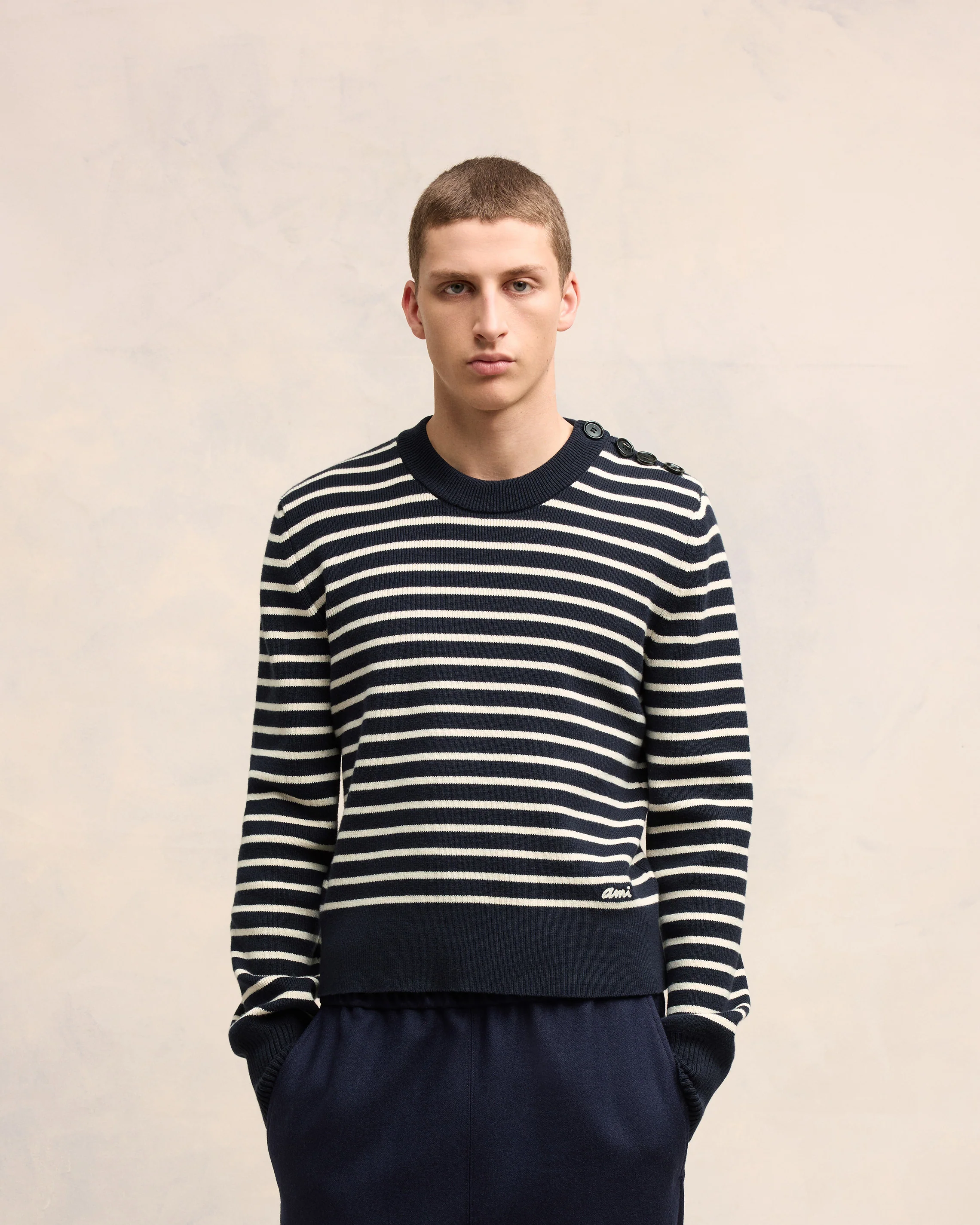 Striped Sailor Crew Neck Sweater
