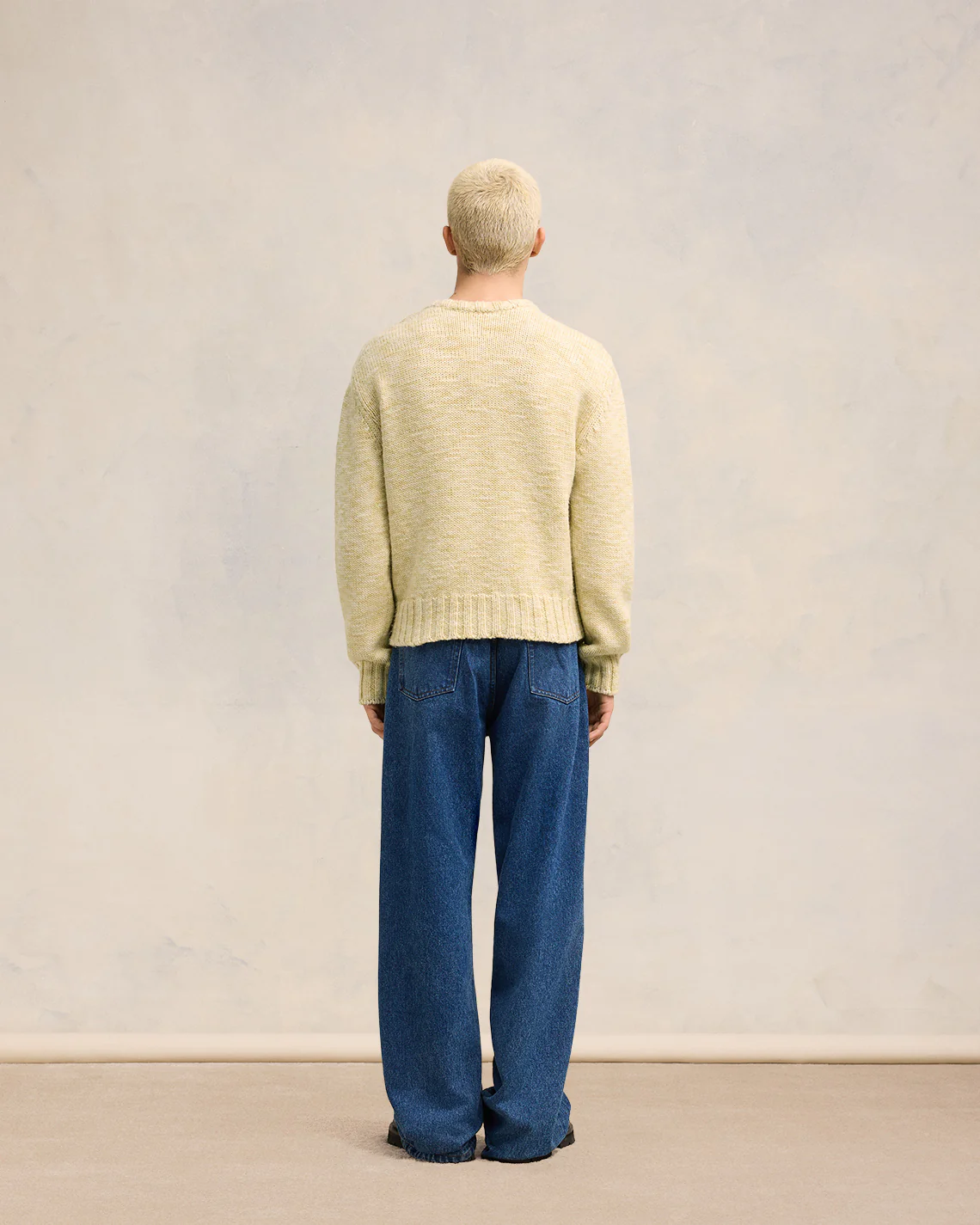 Shearling Crew Neck Sweater