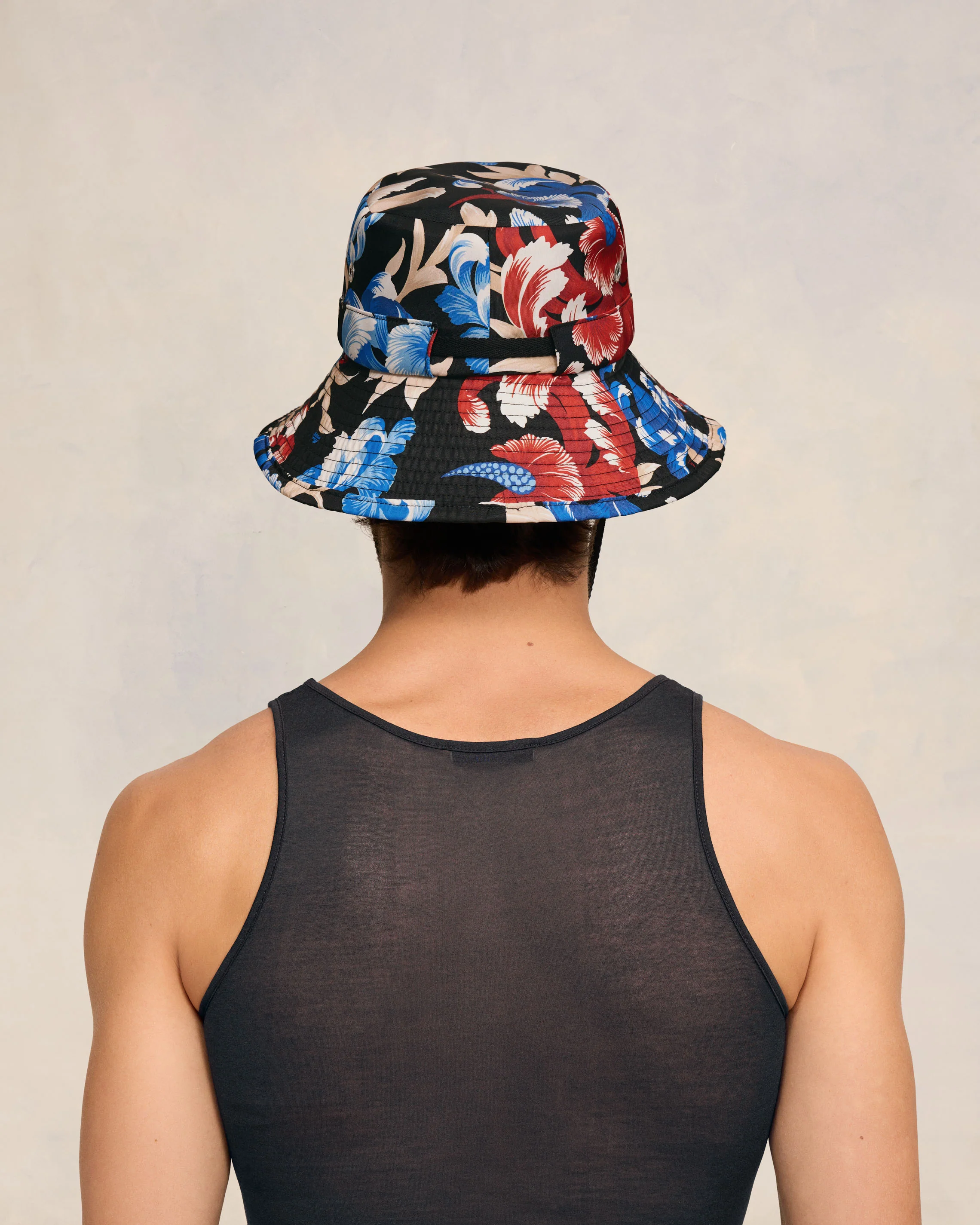 Printed Bucket Hat With String