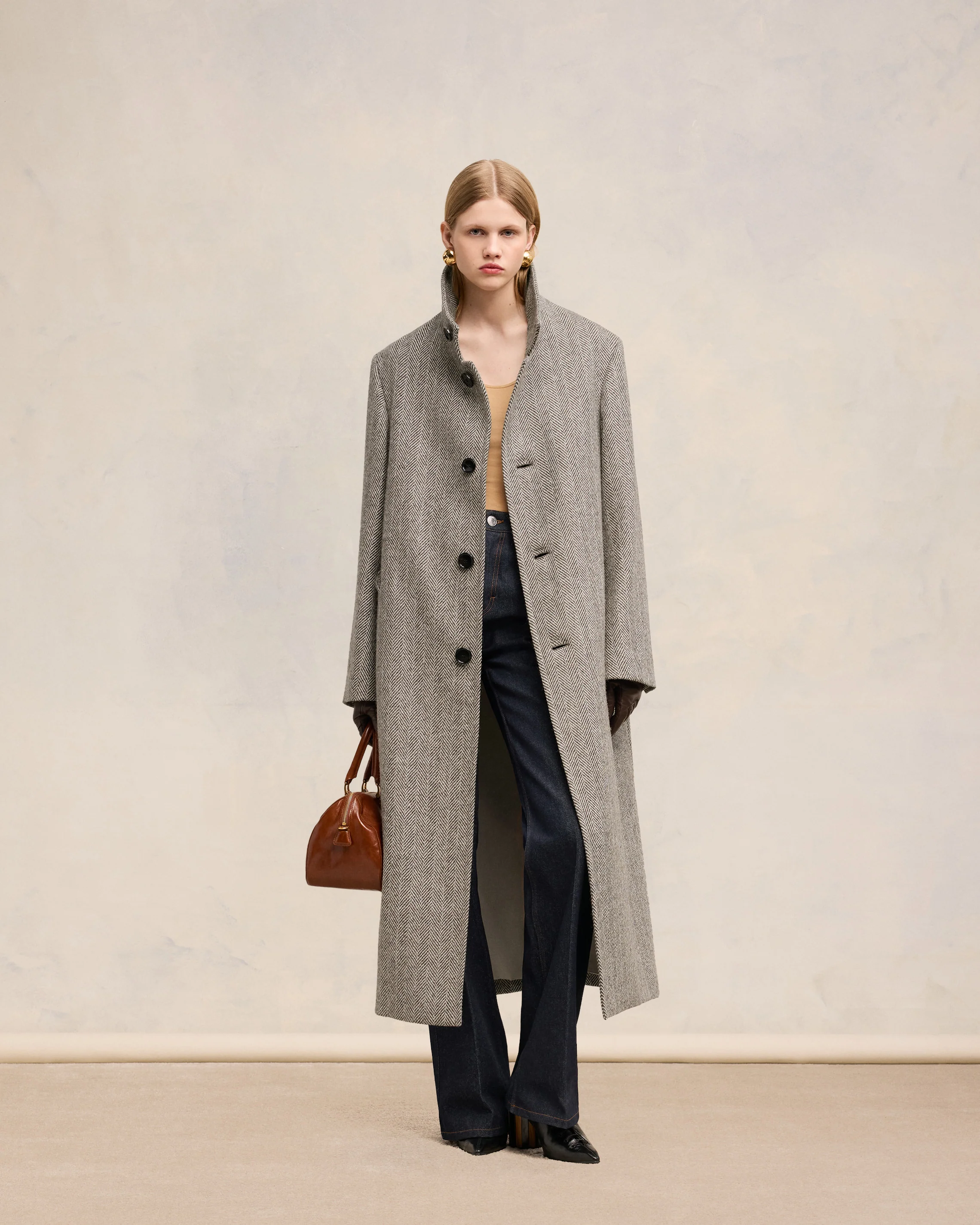 High Collar Coat