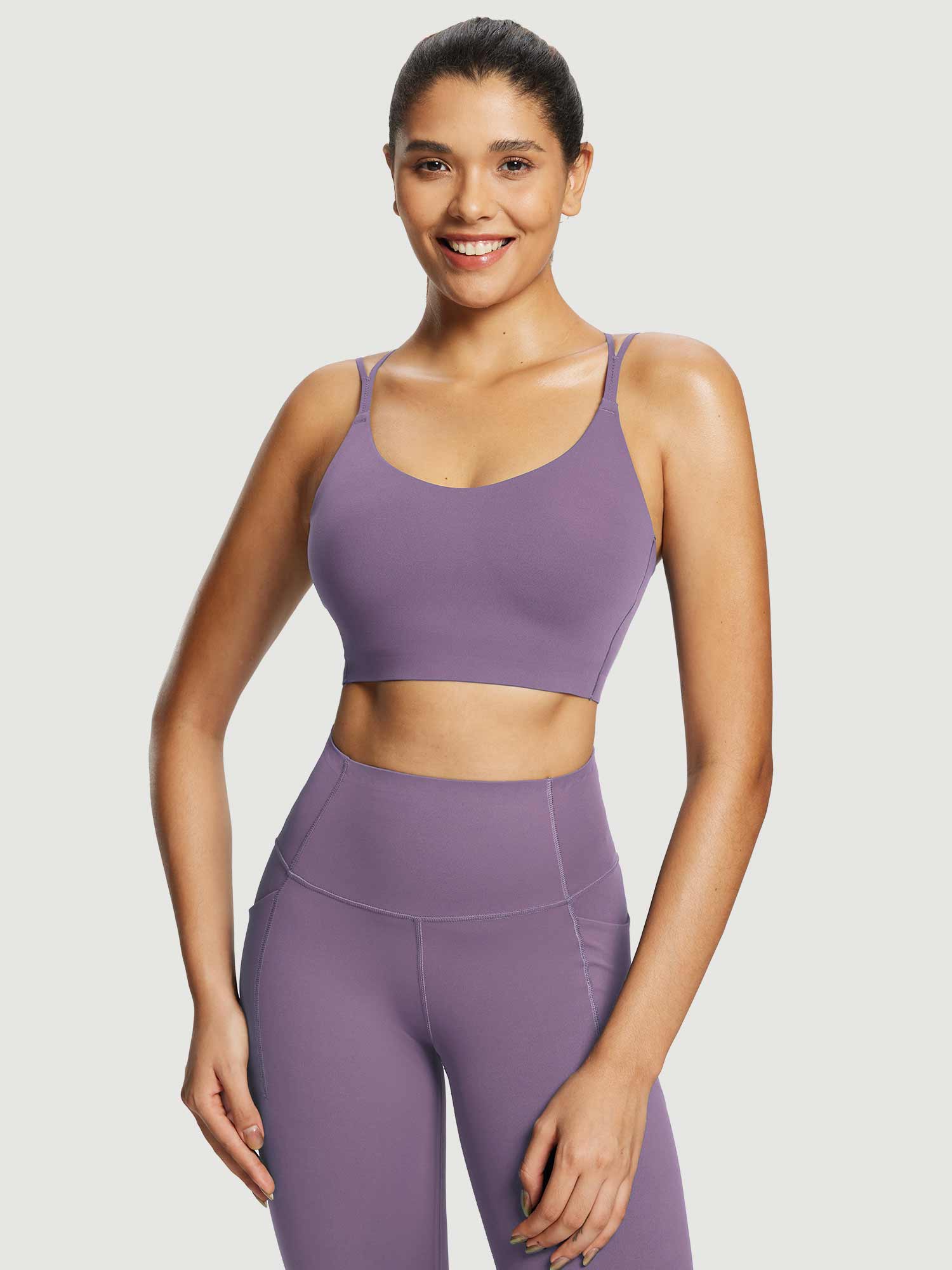 Freeleaf Cross-Strap Low-Impact Sports Bra