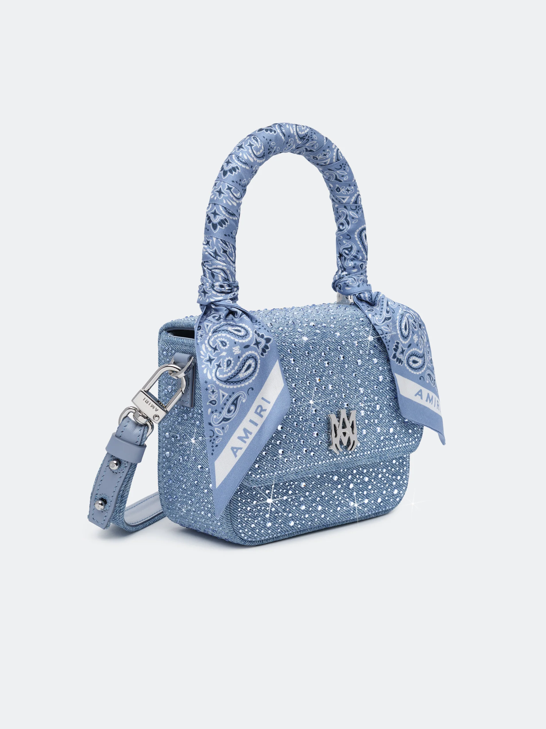 WOMEN - WOMEN'S CRYSTAL DENIM MICRO MA BAG - True Blue