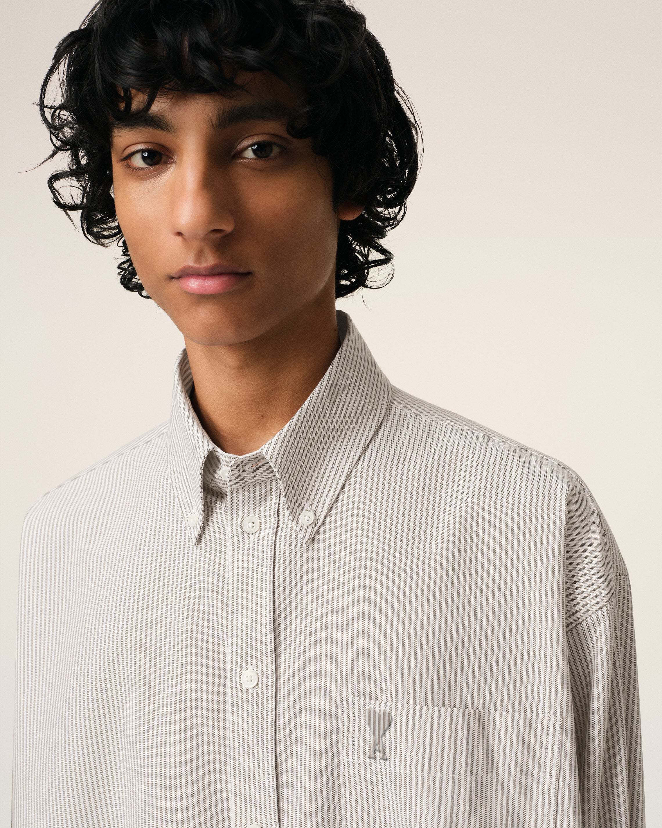 Green Cotton Cropped Oversized Shirt