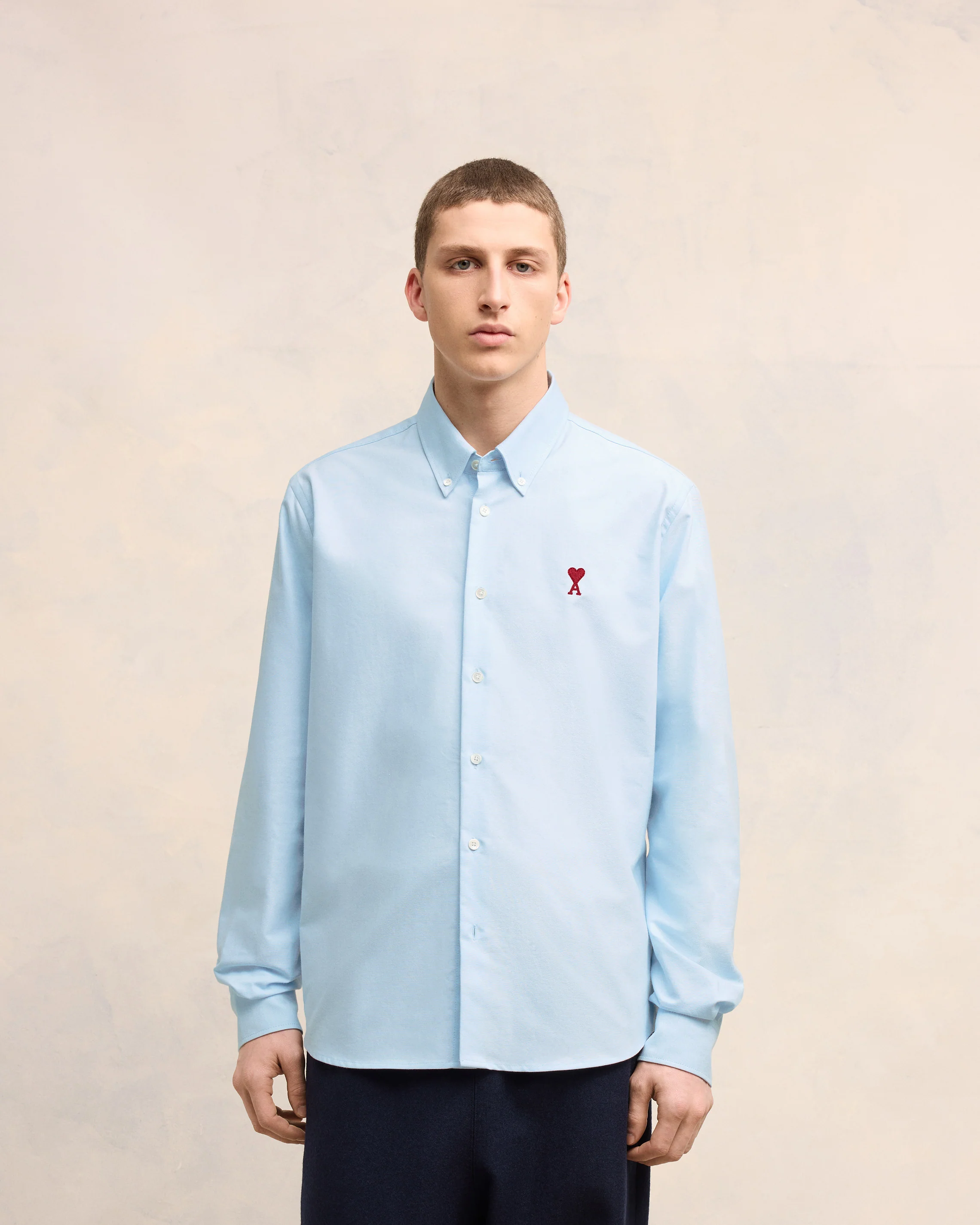Blue Cotton Button-Down Ami de Coeur Shirt