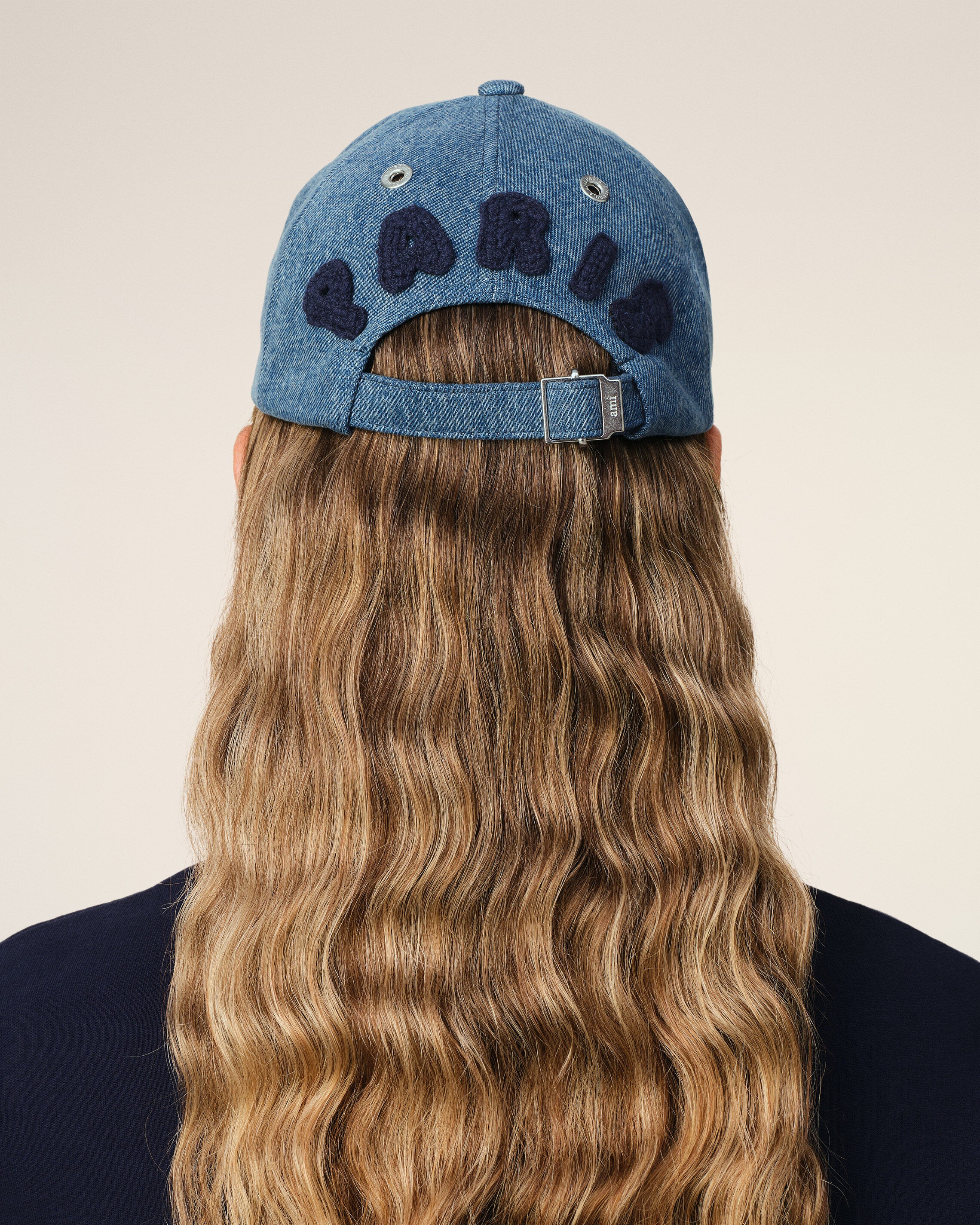 Blue Cotton Ami Paris Patch Trucker Cap