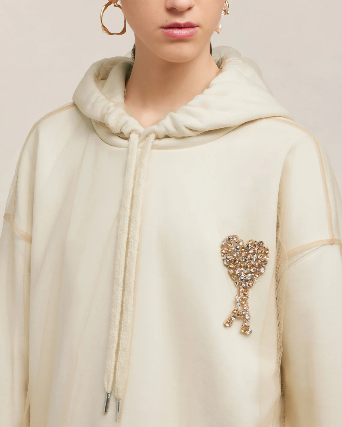 Ami de Coeur Embroidery Hoodie