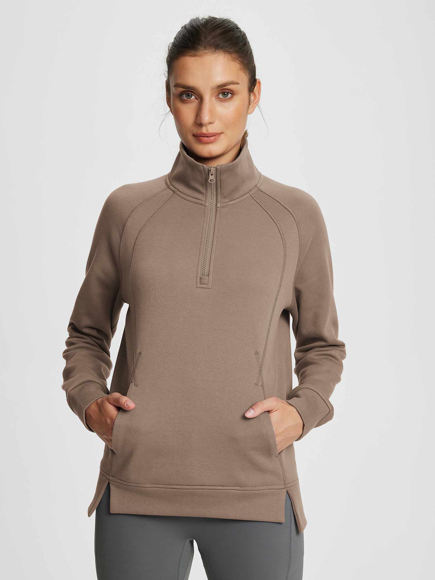 Evergreen Cozy Fleece Half-Zip Pullover