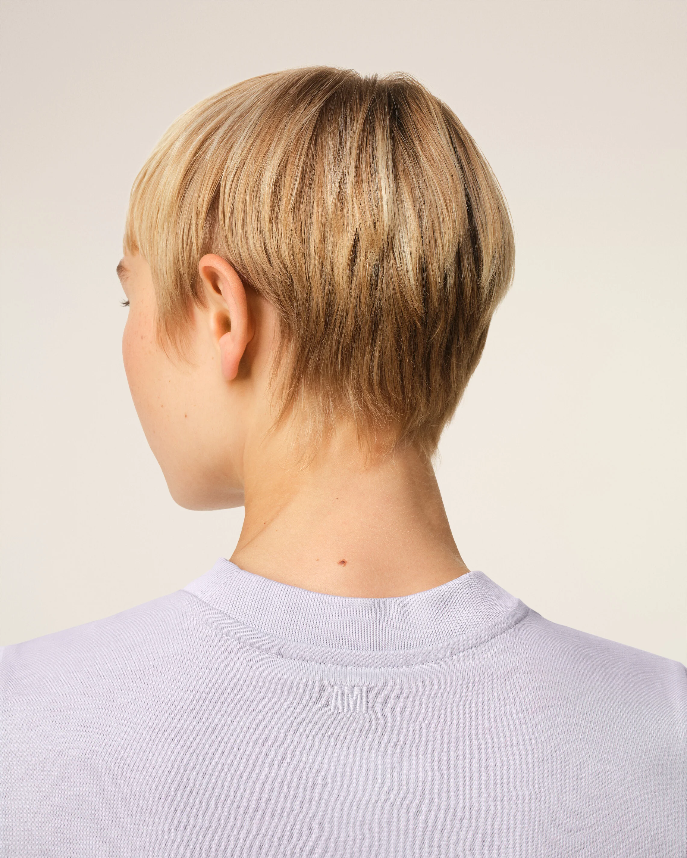 Purple Cotton Cropped T-Shirt