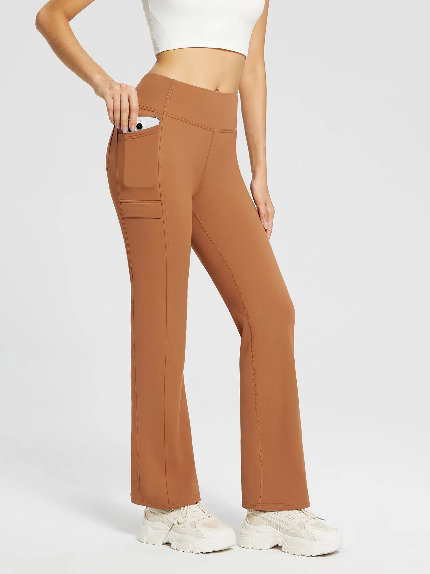 Evergreen Fleece Straight-Leg Trousers