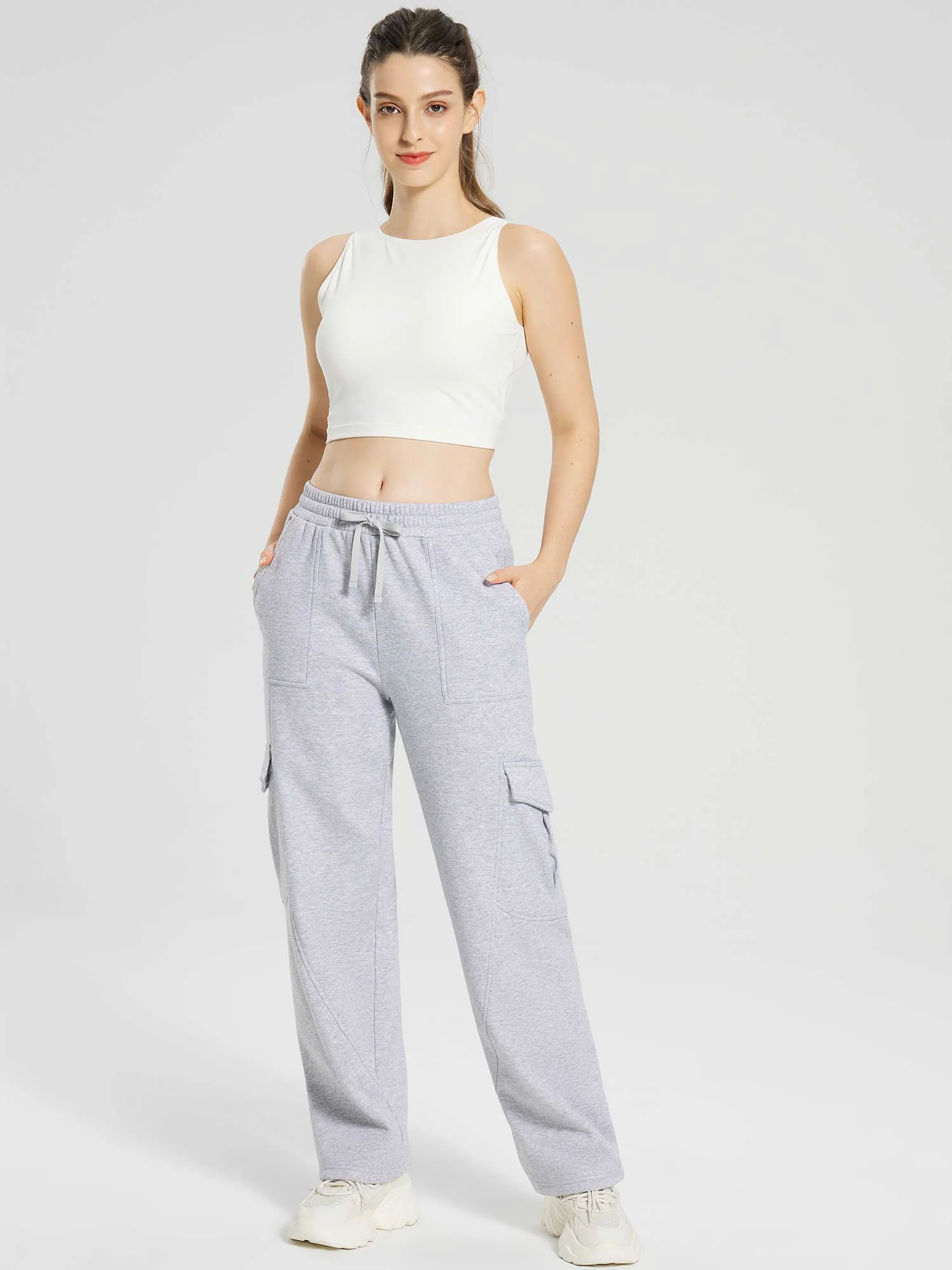 Evergreen Fleece Multi-Pocket Cargo Pants