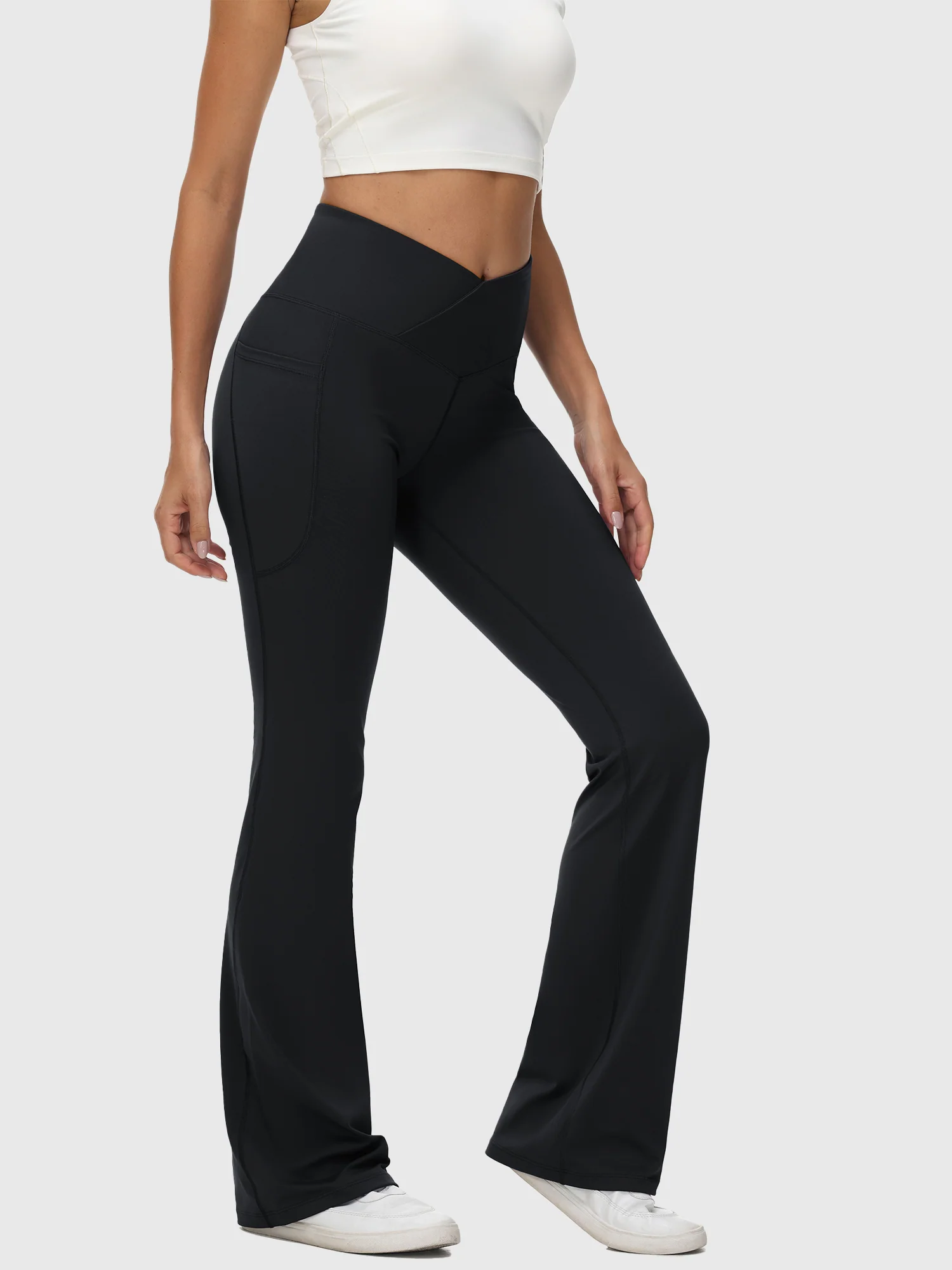 Laureate 34 Crossover High Rise Flared Pants