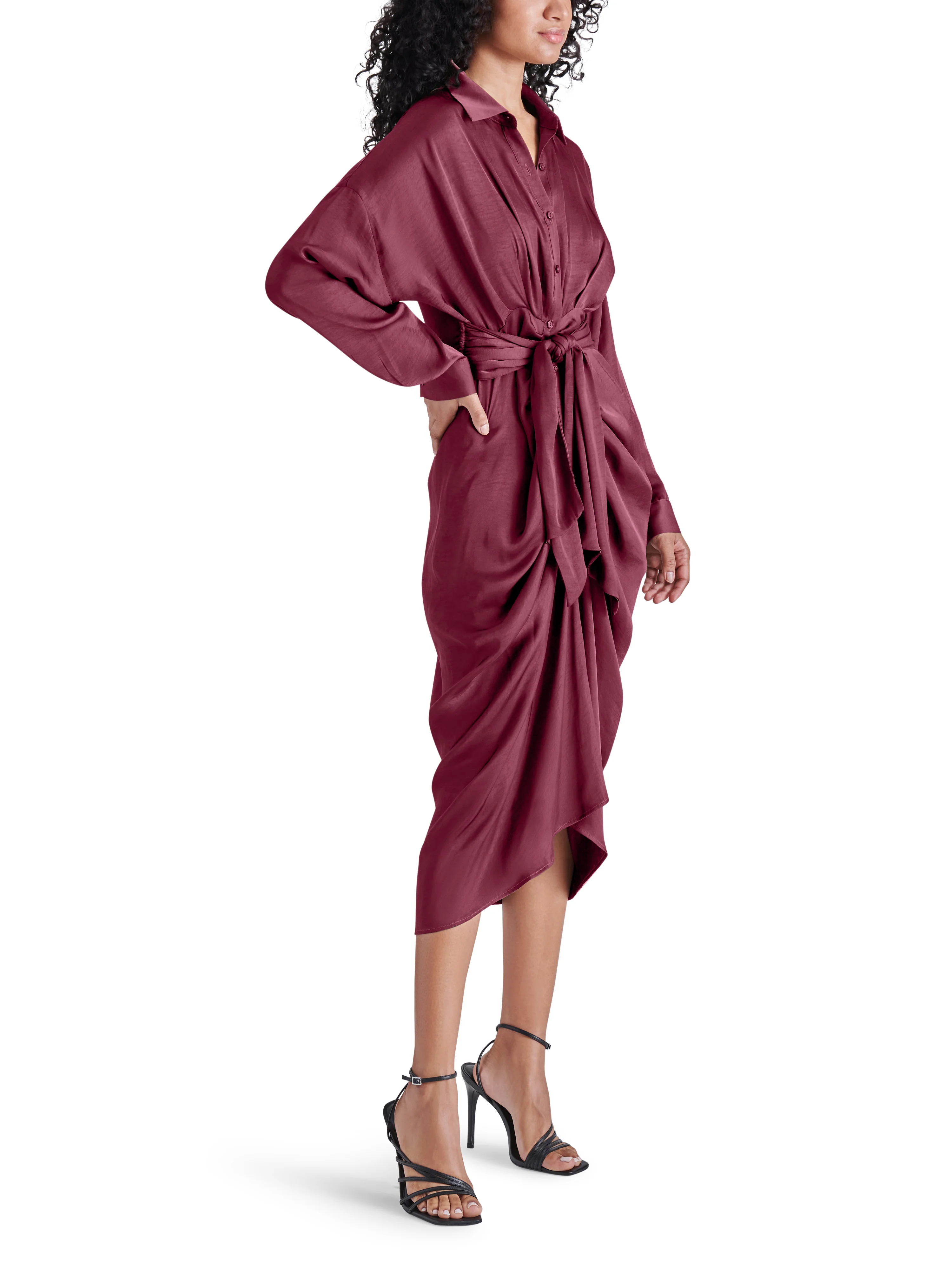 SULA DRESS BURGUNDY