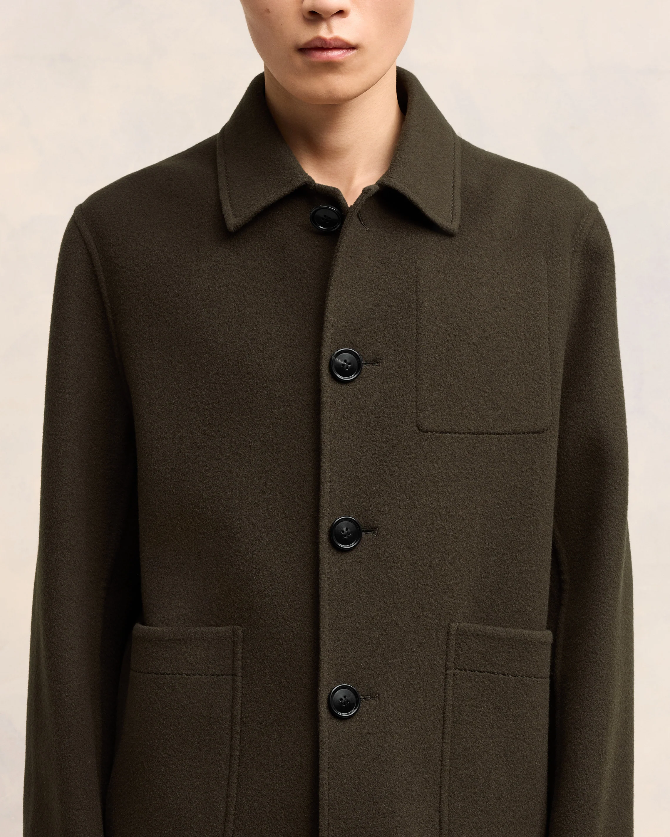 Boxy Buttoned Jacket