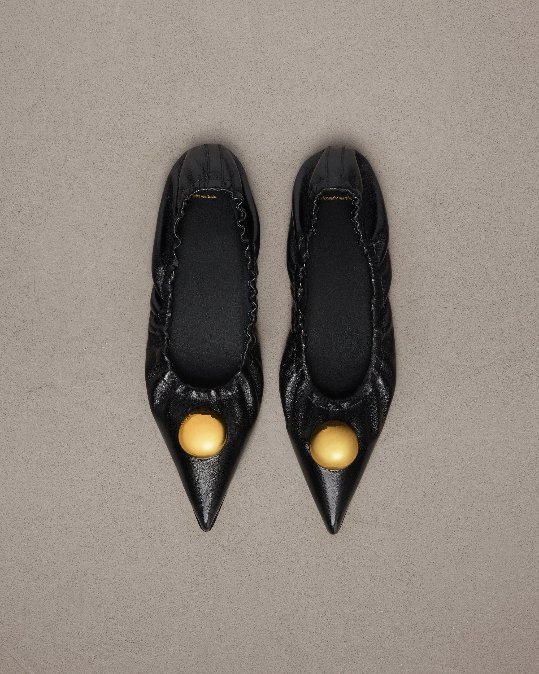 Embellished Pointed Toe Ballerinas