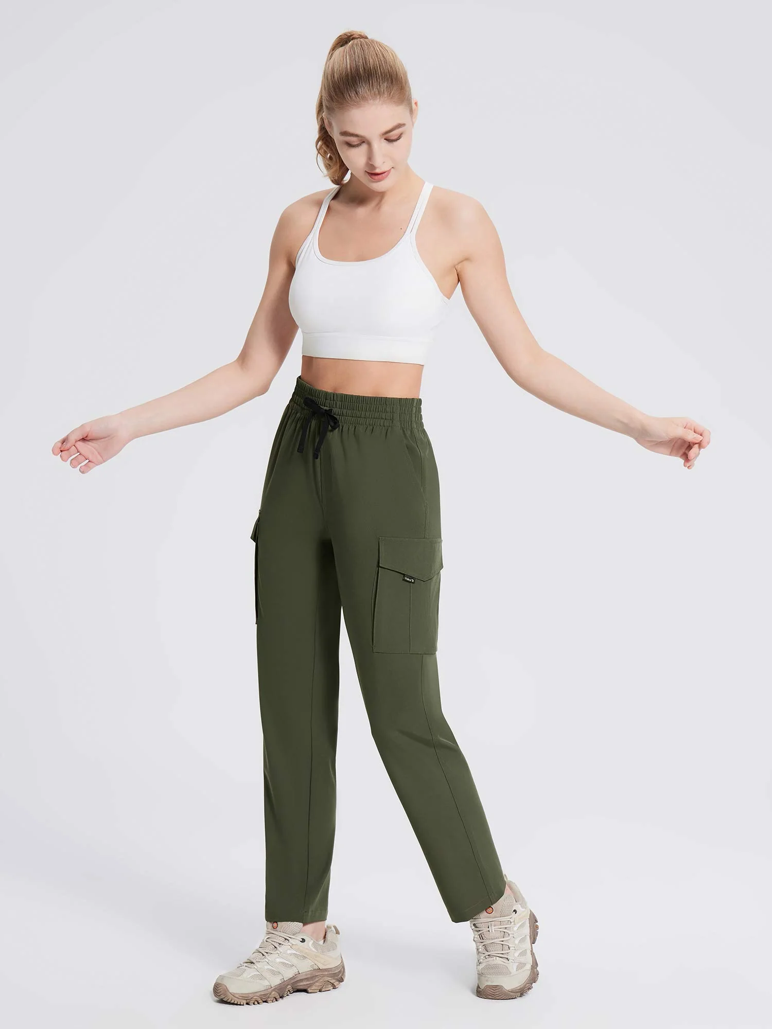 Laureate Utility Big Pocket Straight-Leg Pants