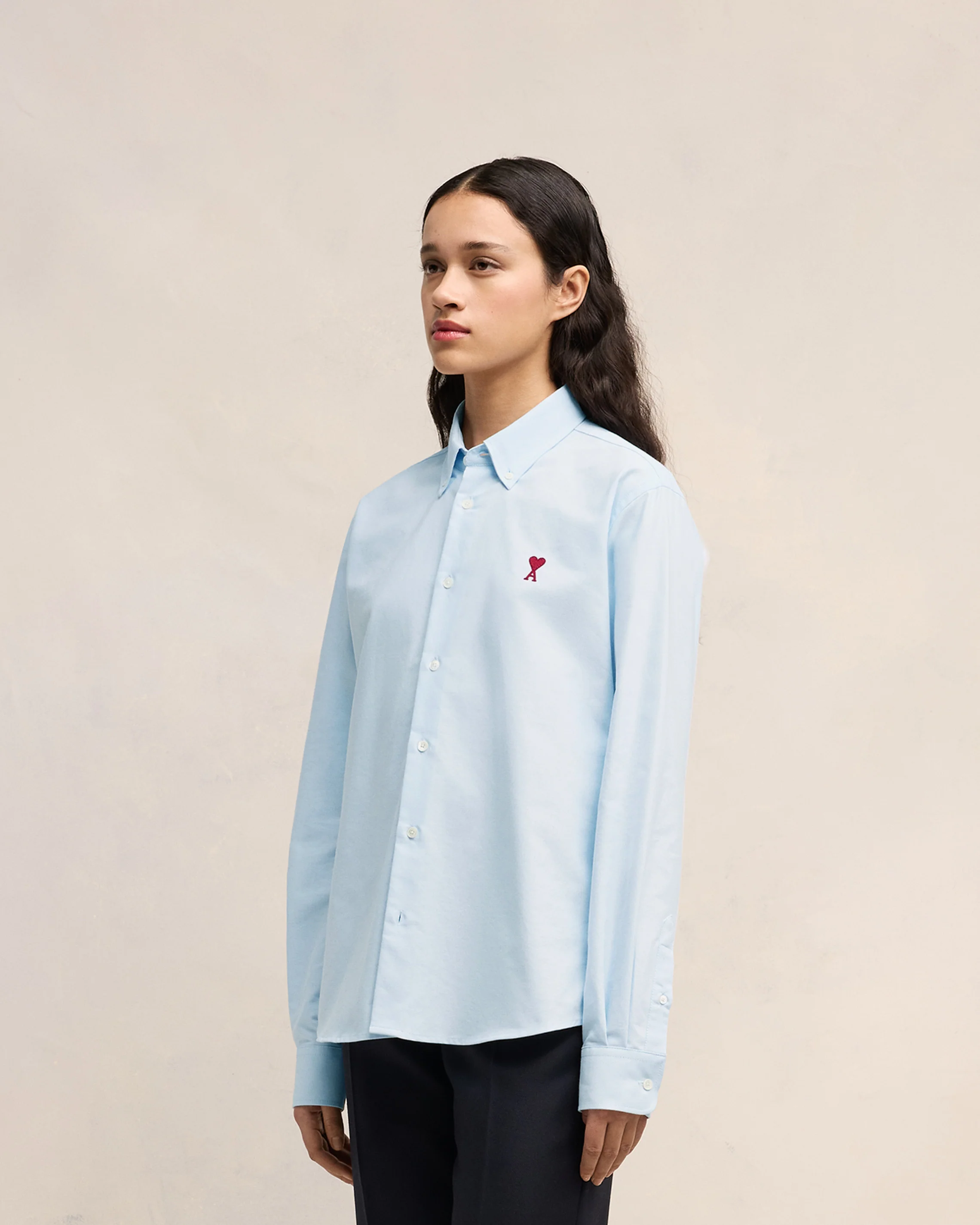 Blue Cotton Button-Down Ami de Coeur Shirt
