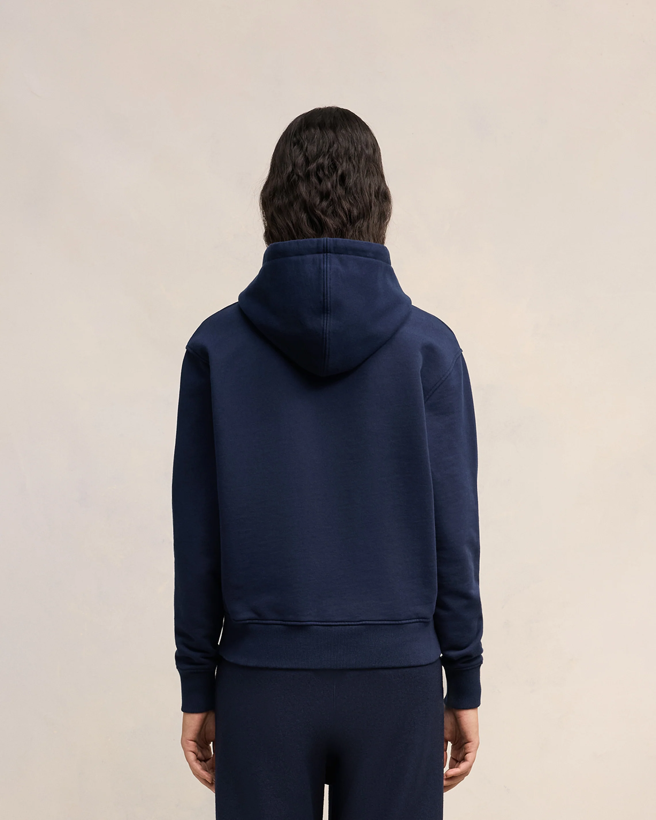 Navy Cotton Ami de Coeur Hoodie