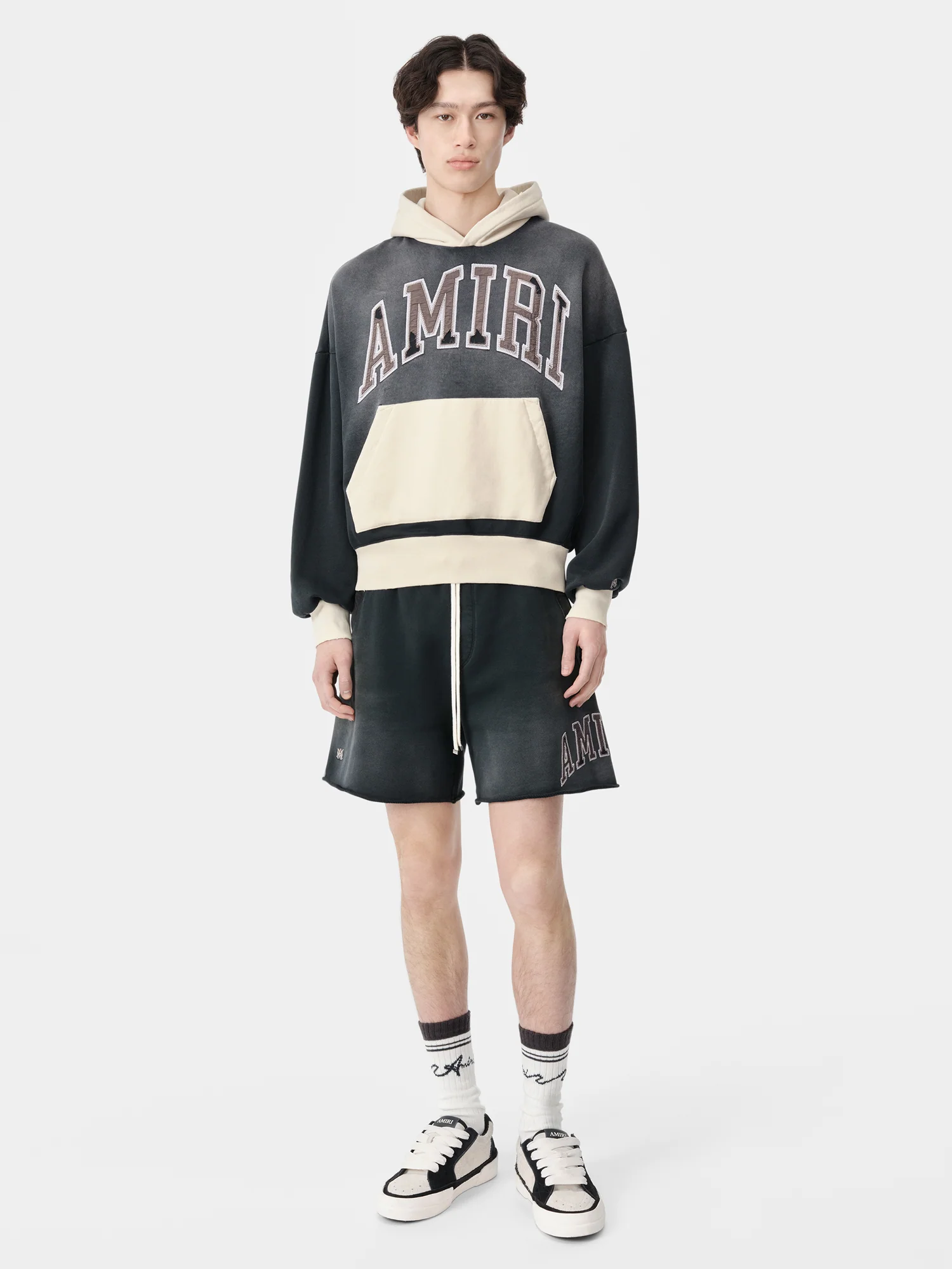 AMIRI VINTAGE COLLEGIATE SHORT - Black