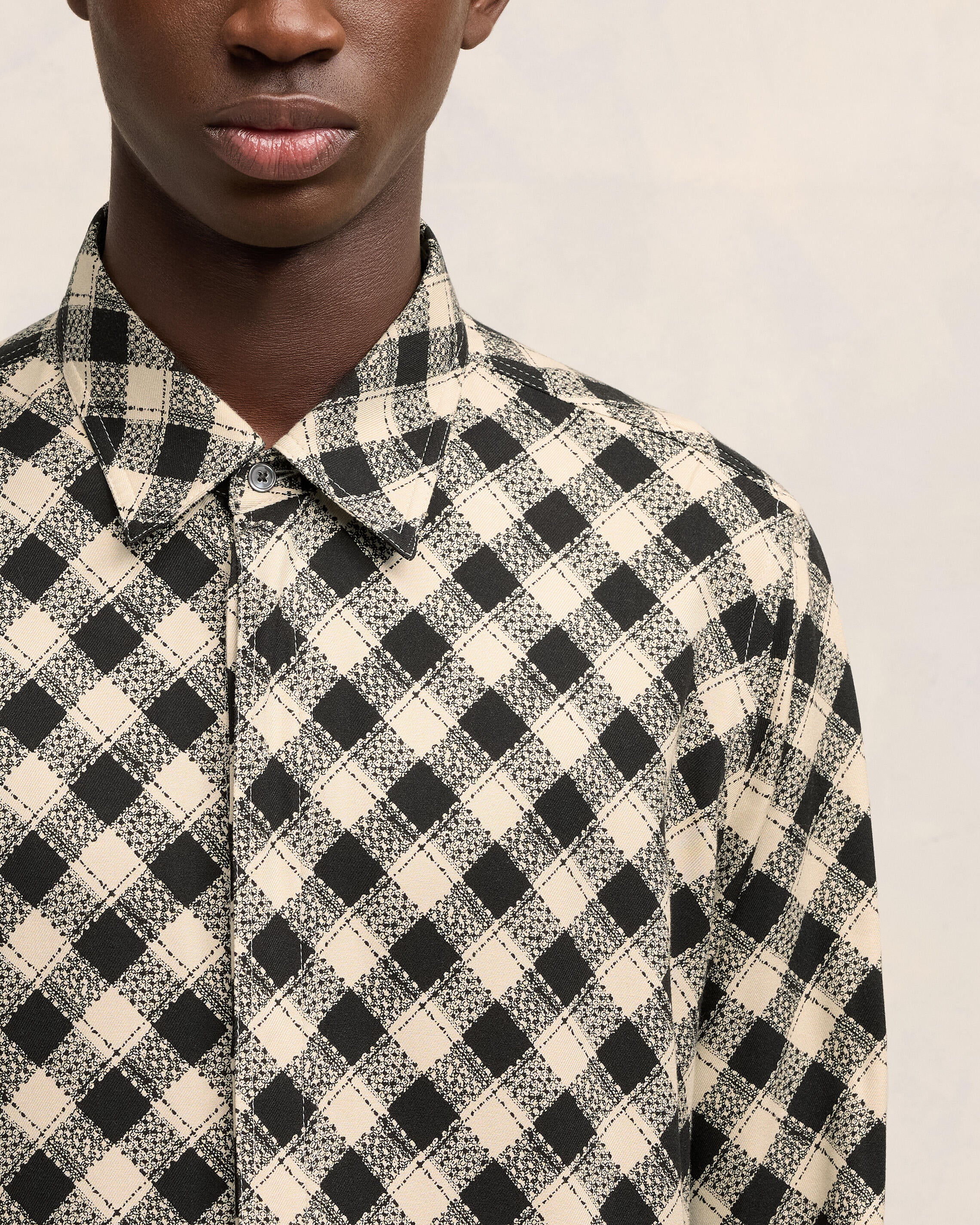 Double Topstitching Classic Shirt