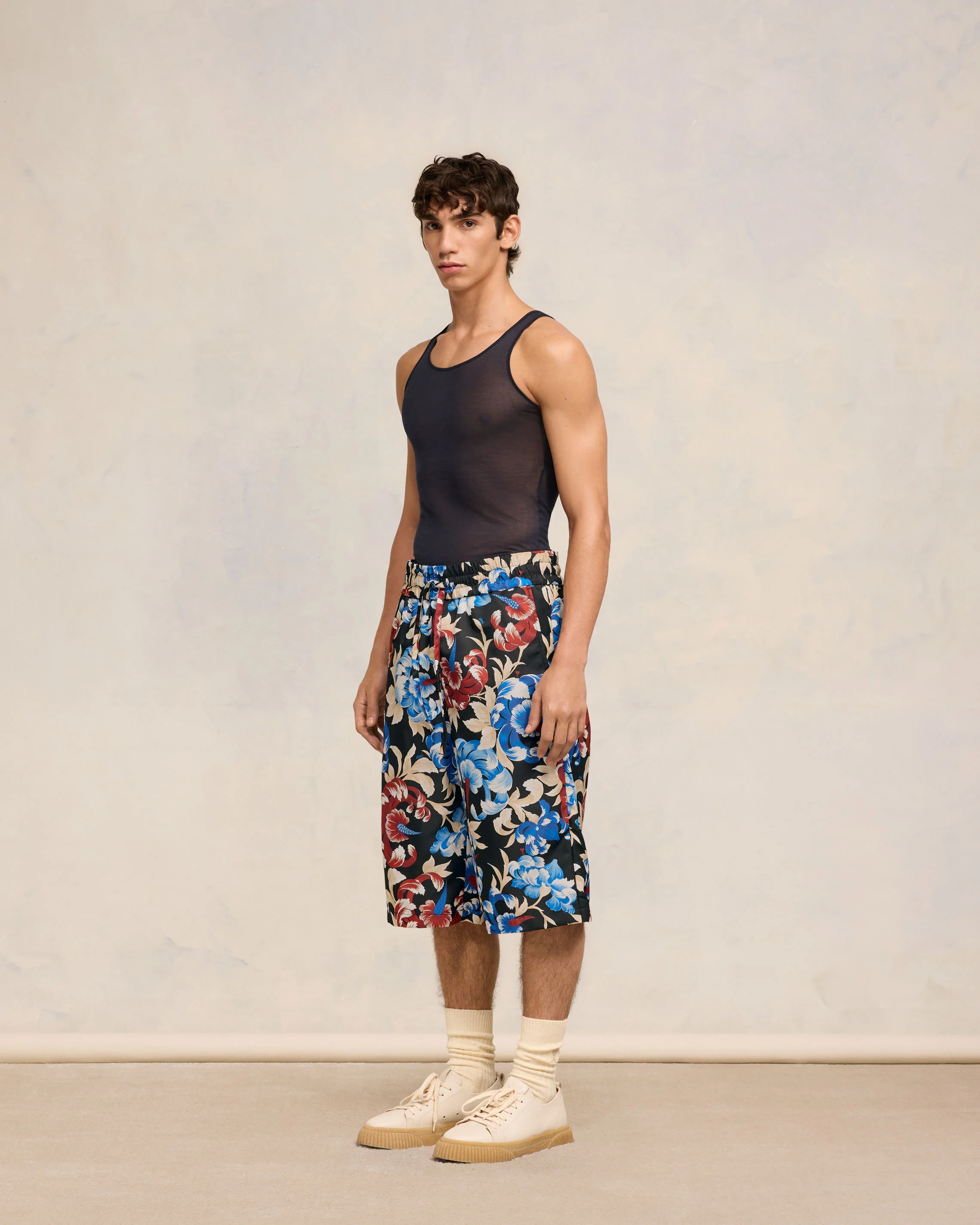 Printed Elasticated Waist Shorts