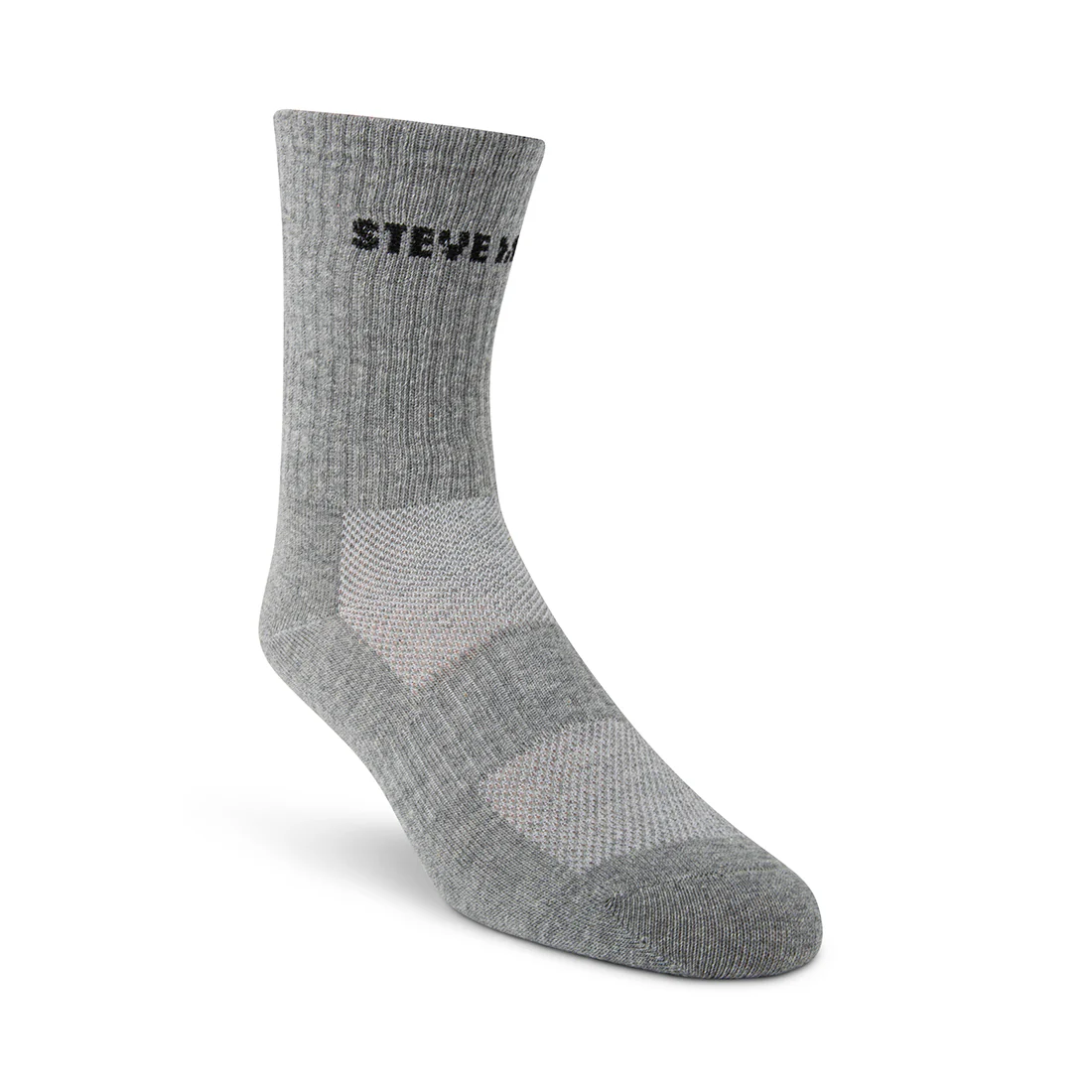 4PK WOMEN'S GREY MULTI LOGO CREW SOCKS