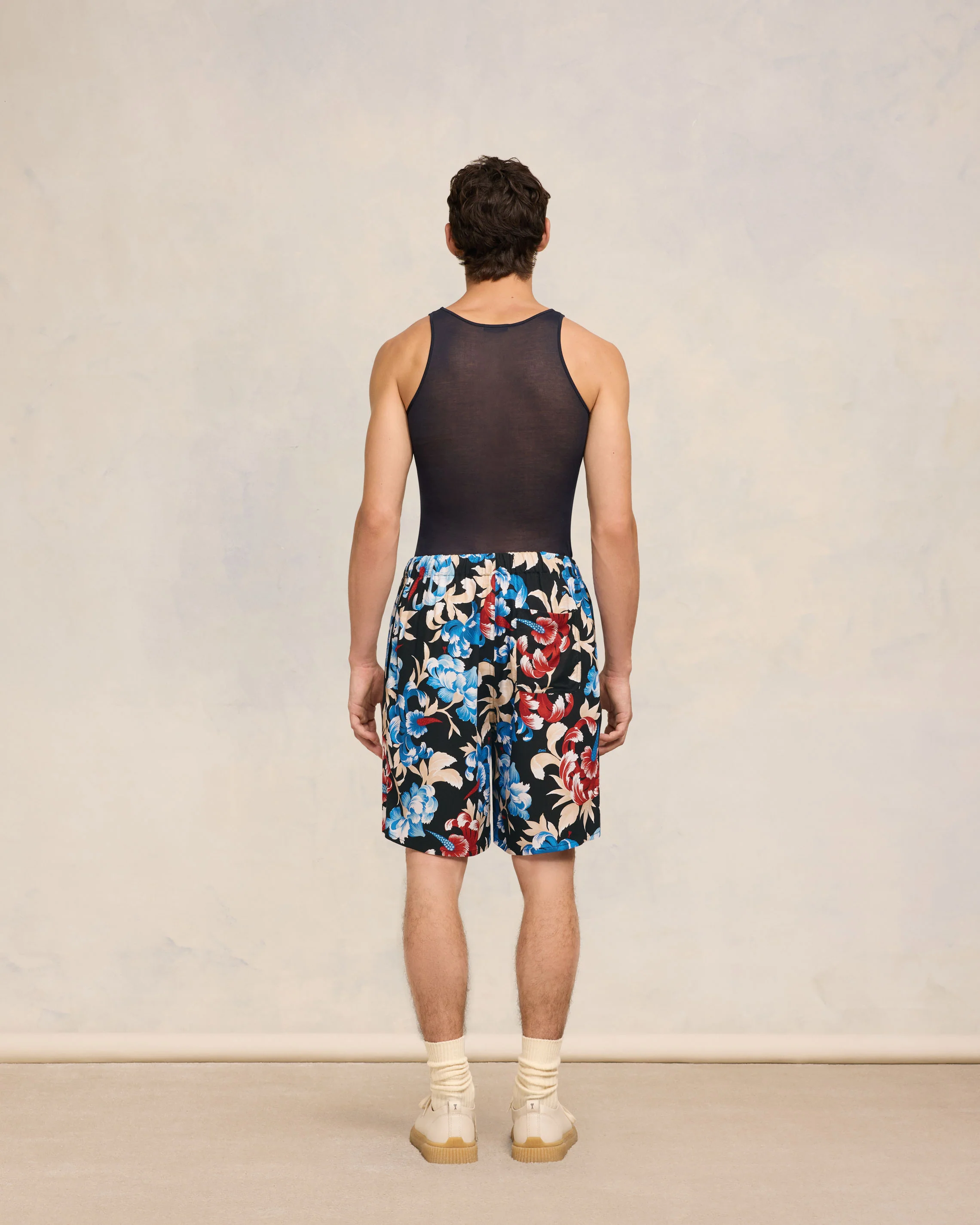 Printed Mini Short With Elastiqued Waistband