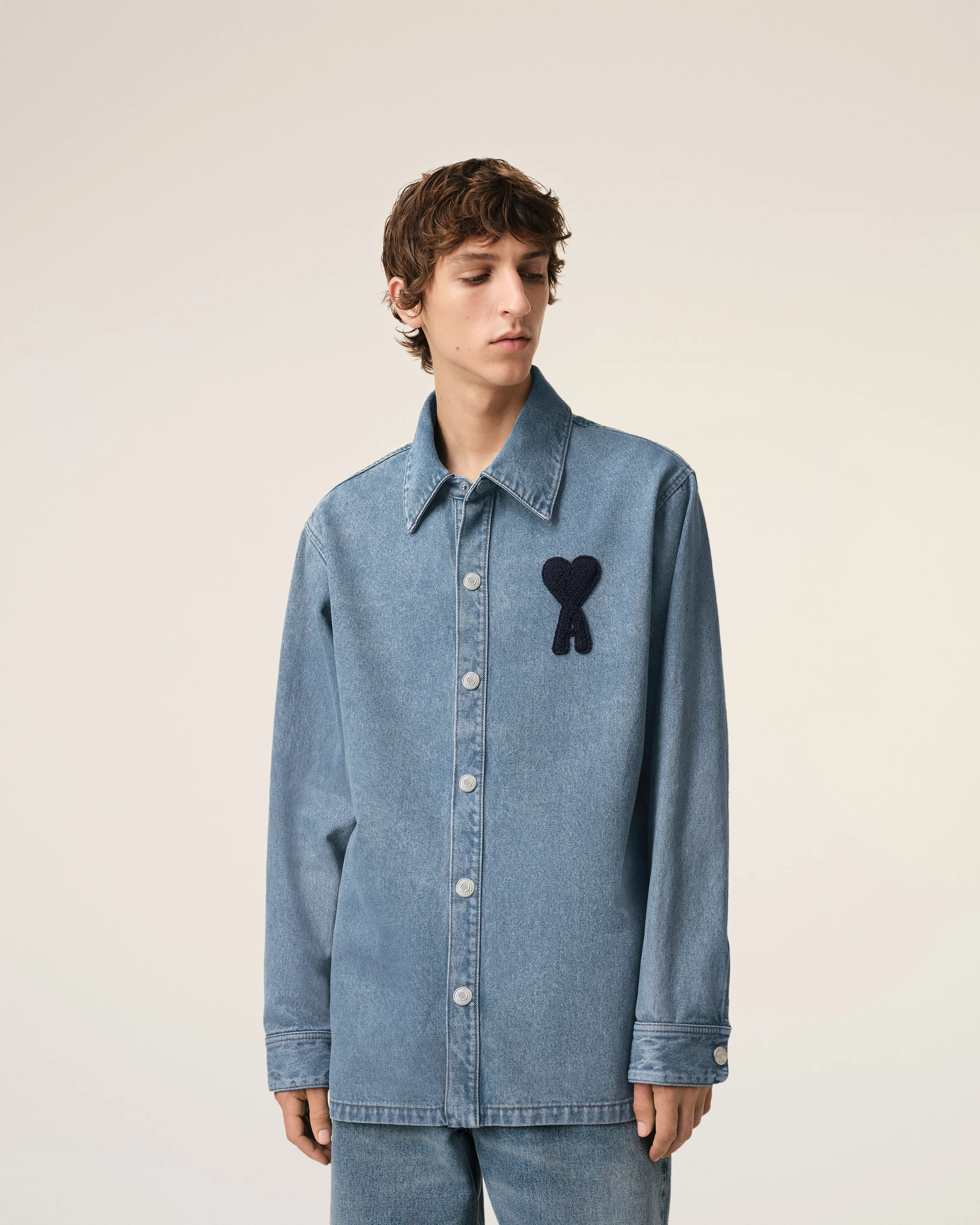 Blue Cotton Ami de Coeur Overshirt