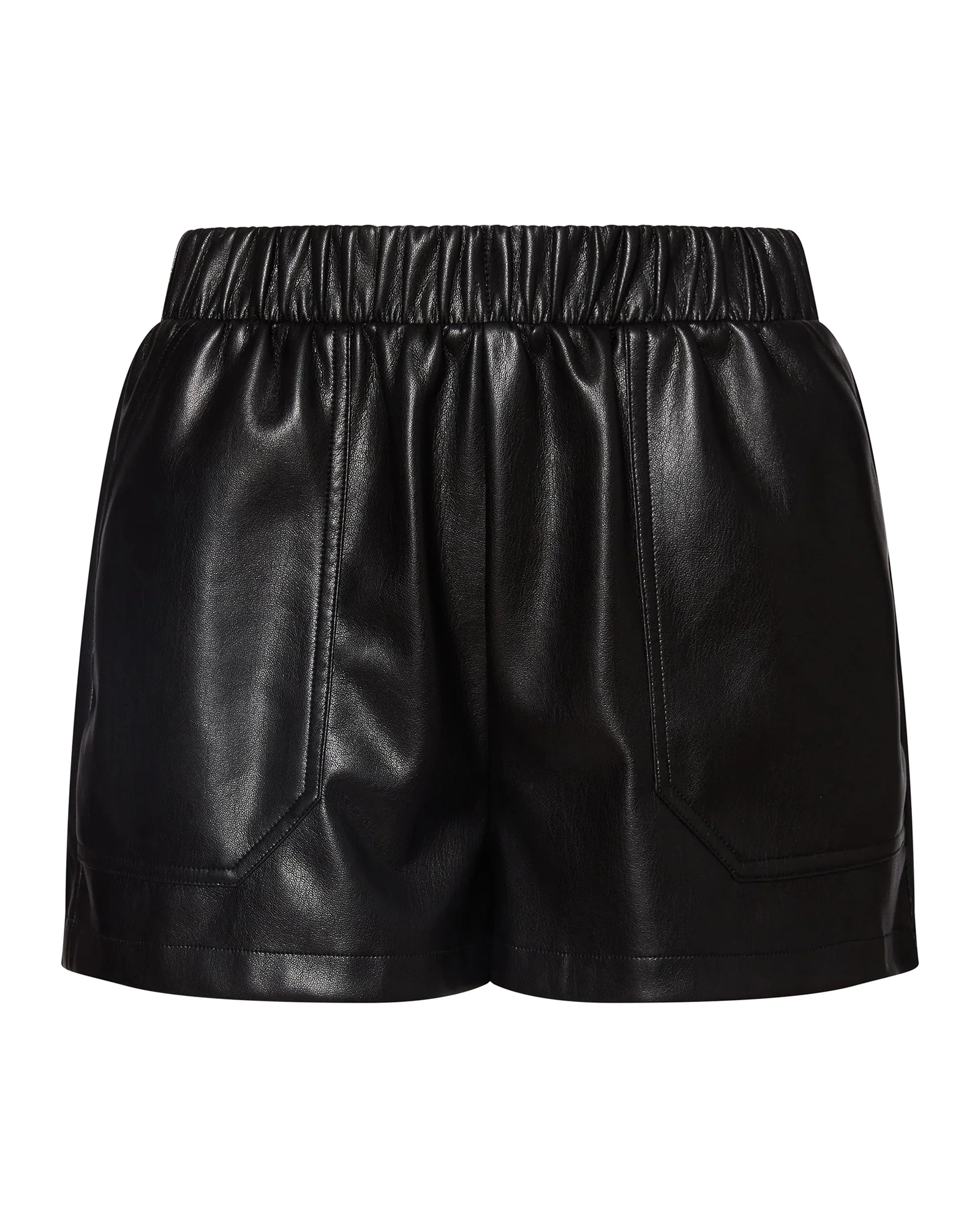 FAUX THE RECORD SHORT BLACK