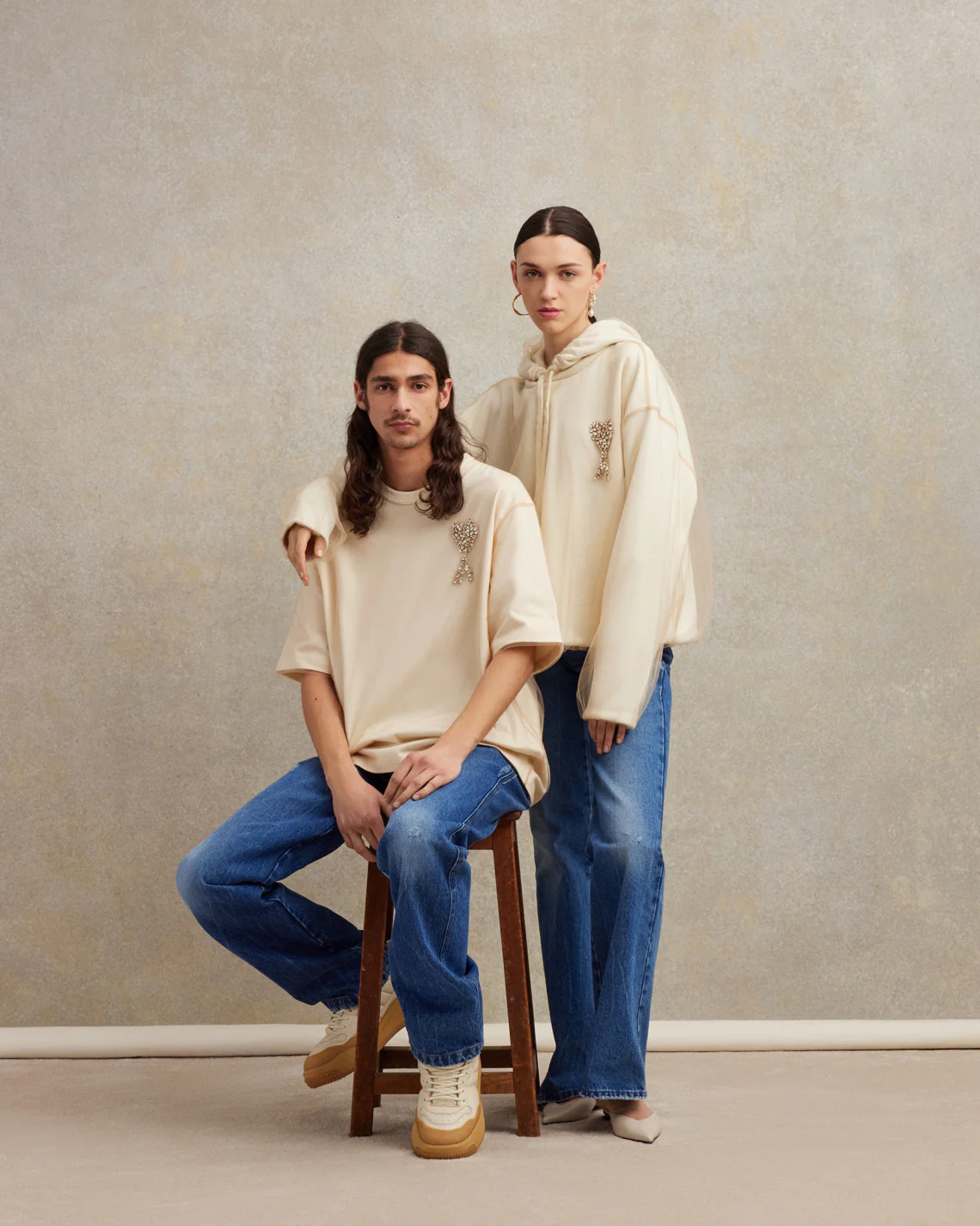 Ami de Coeur Embroidery T-shirt