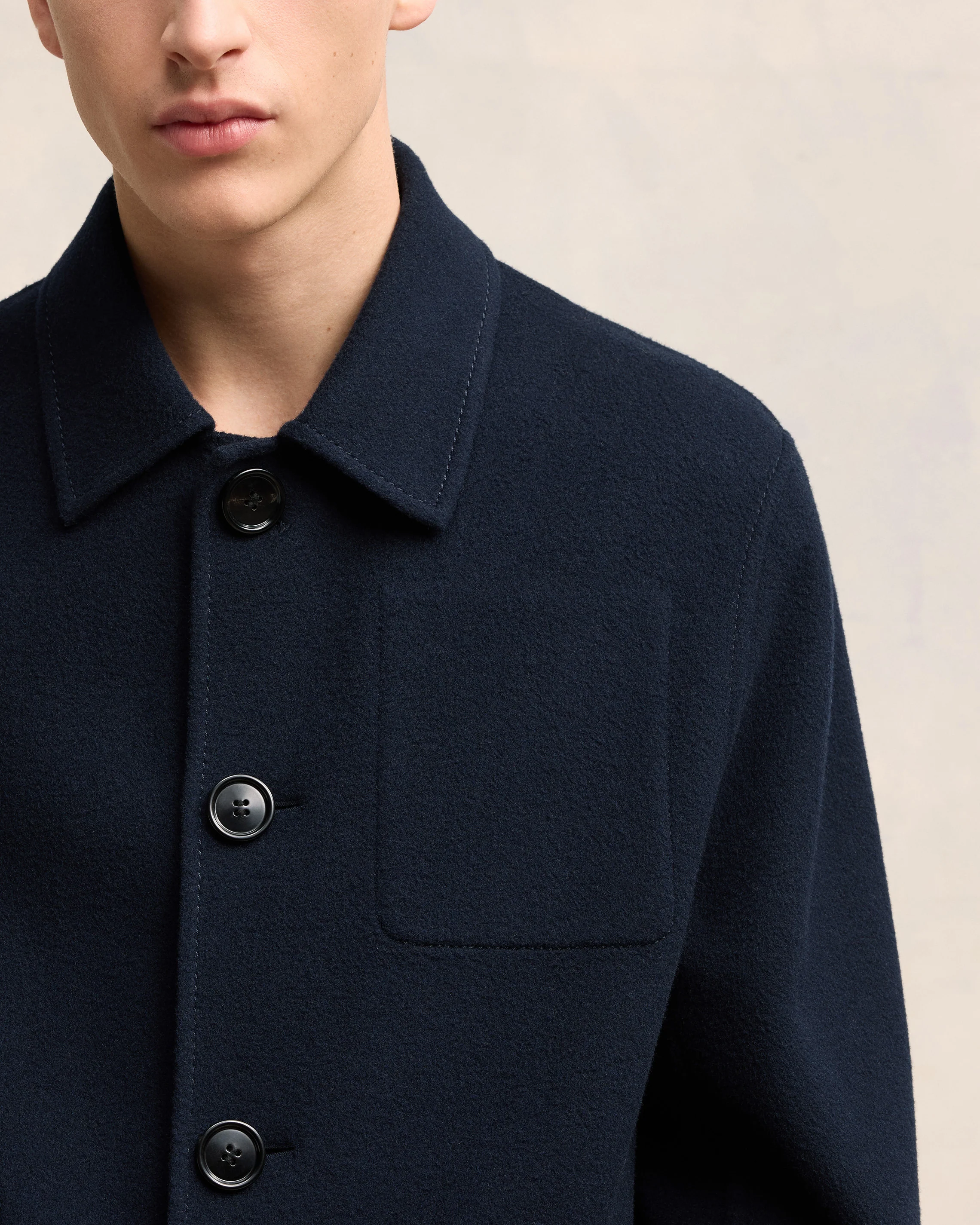 Boxy Buttoned Jacket