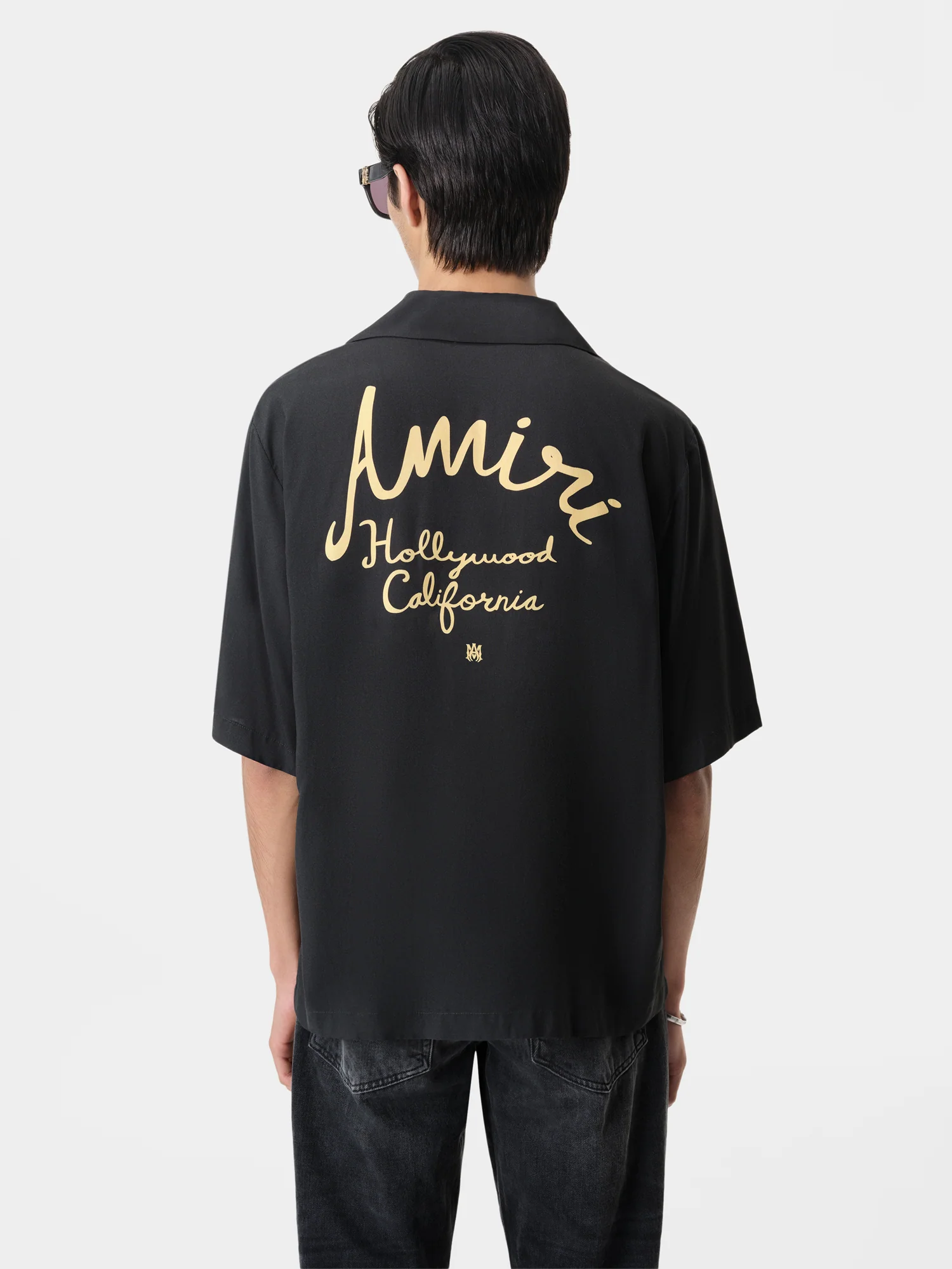 AMIRI HOLLYWOOD CAMP SHIRT - Black
