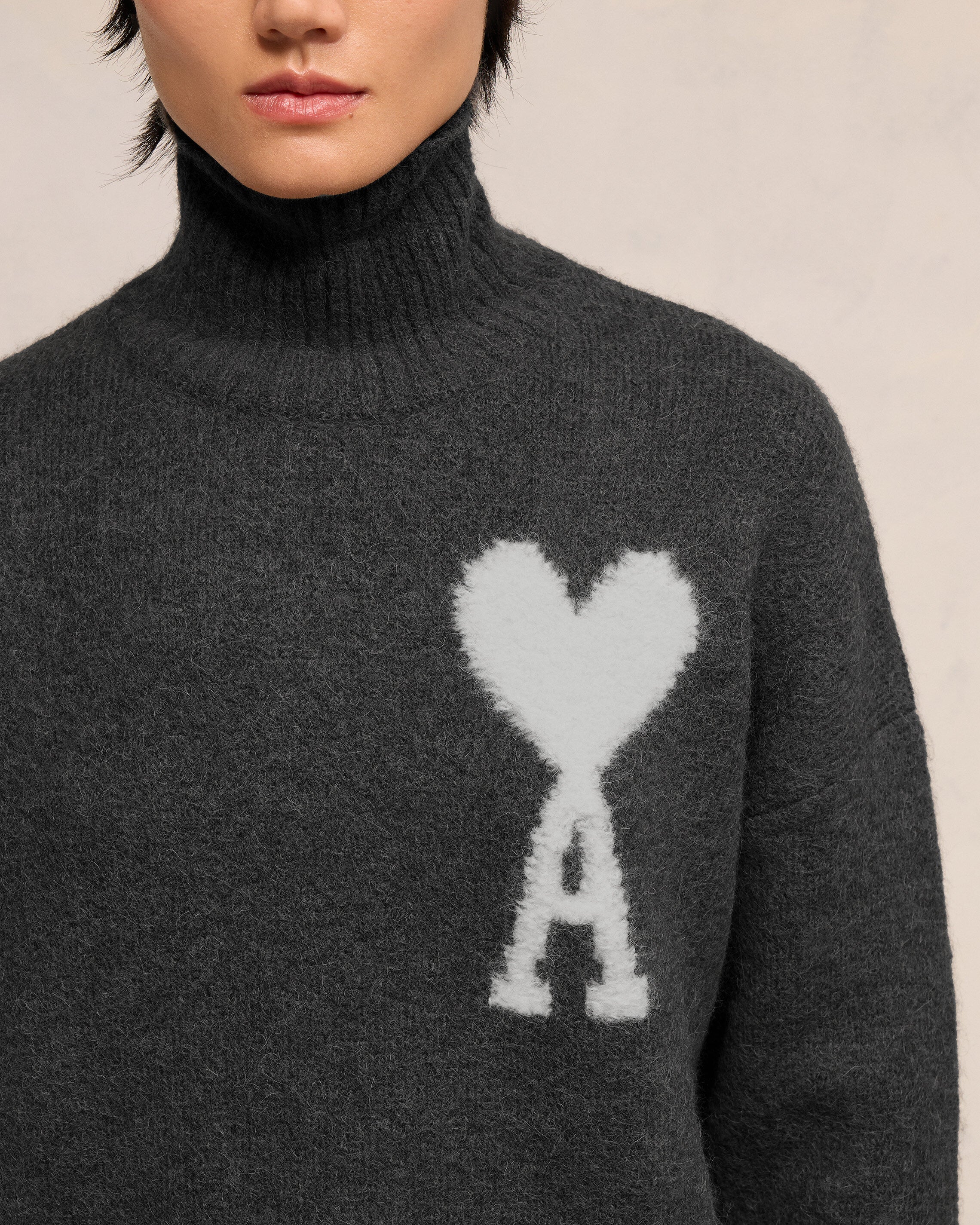 Off-White Ami de Coeur Funnel Neck Sweater
