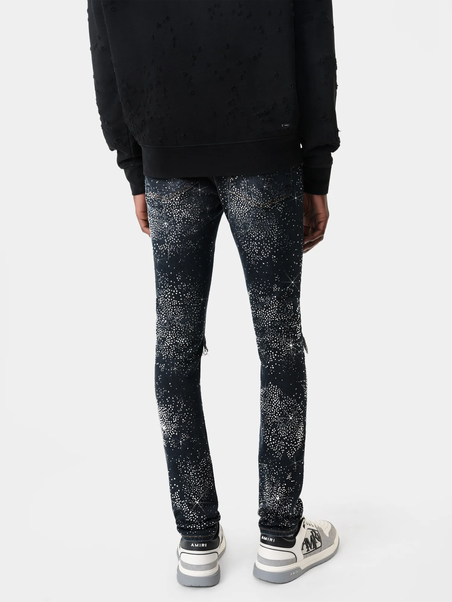 ALL OVER CRYSTAL MX1 JEAN - Midnight Indigo