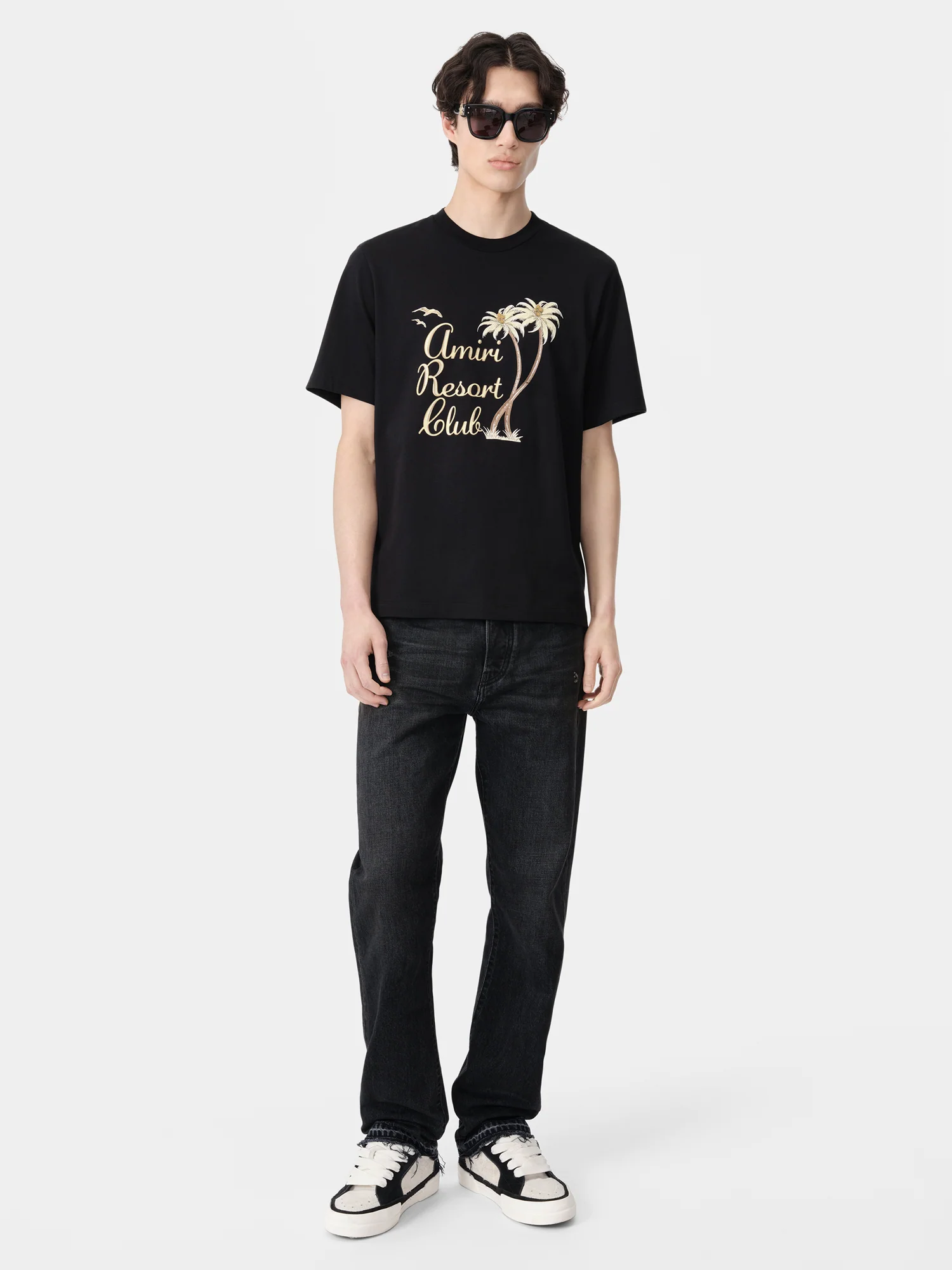 AMIRI TWISTED PALMS TEE - Black