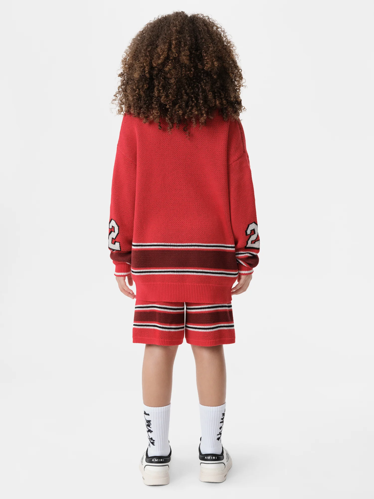KIDS - KIDS' MA STRIPE SHORT - Red