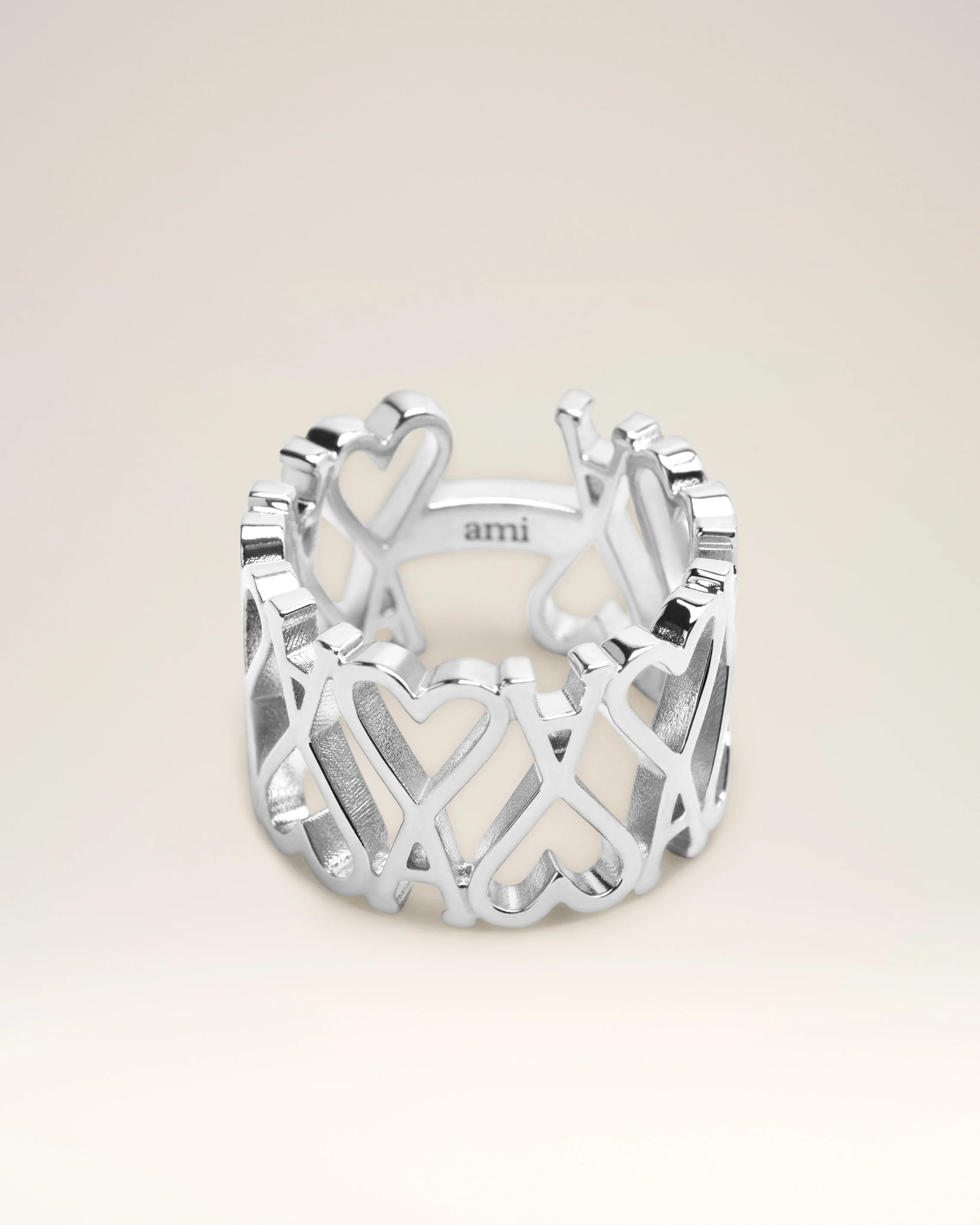 Silver Brass Ami de Coeur Ring